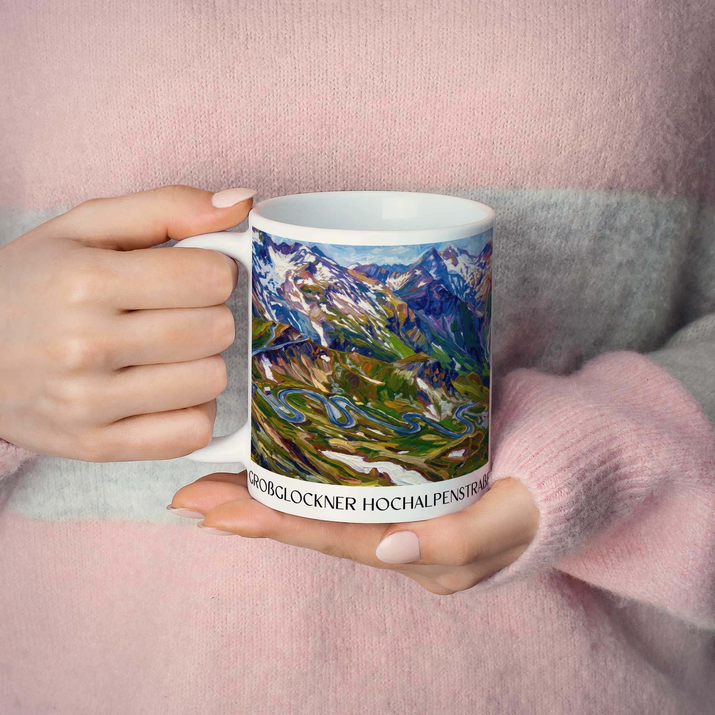 großglockner-hochalpenstraße-kärnten-österreich-kaffeebecher-oil-painting-oelgemaelde