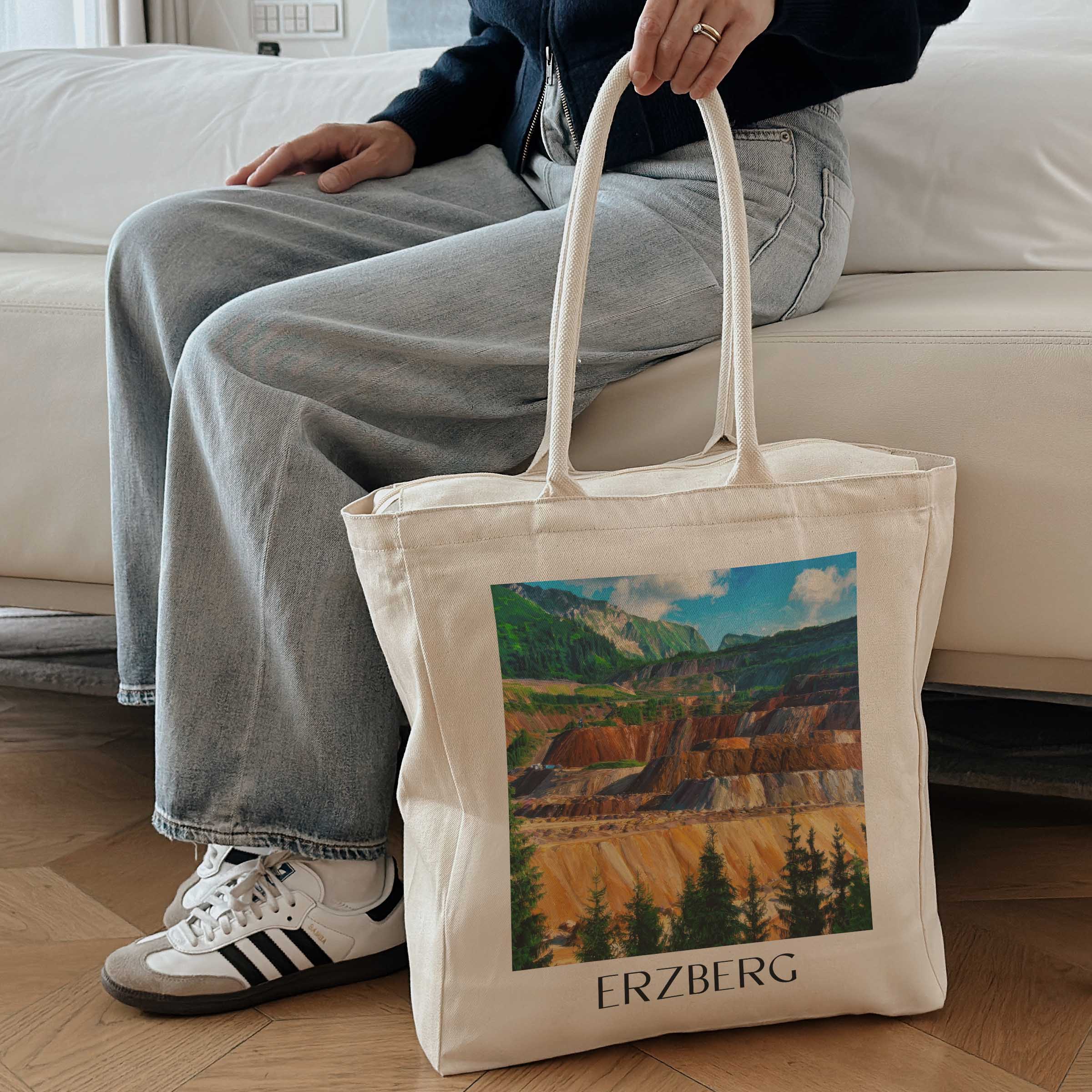 erzberg-steiermark-österreich-einkaufstasche-oil-painting-oelgemaelde