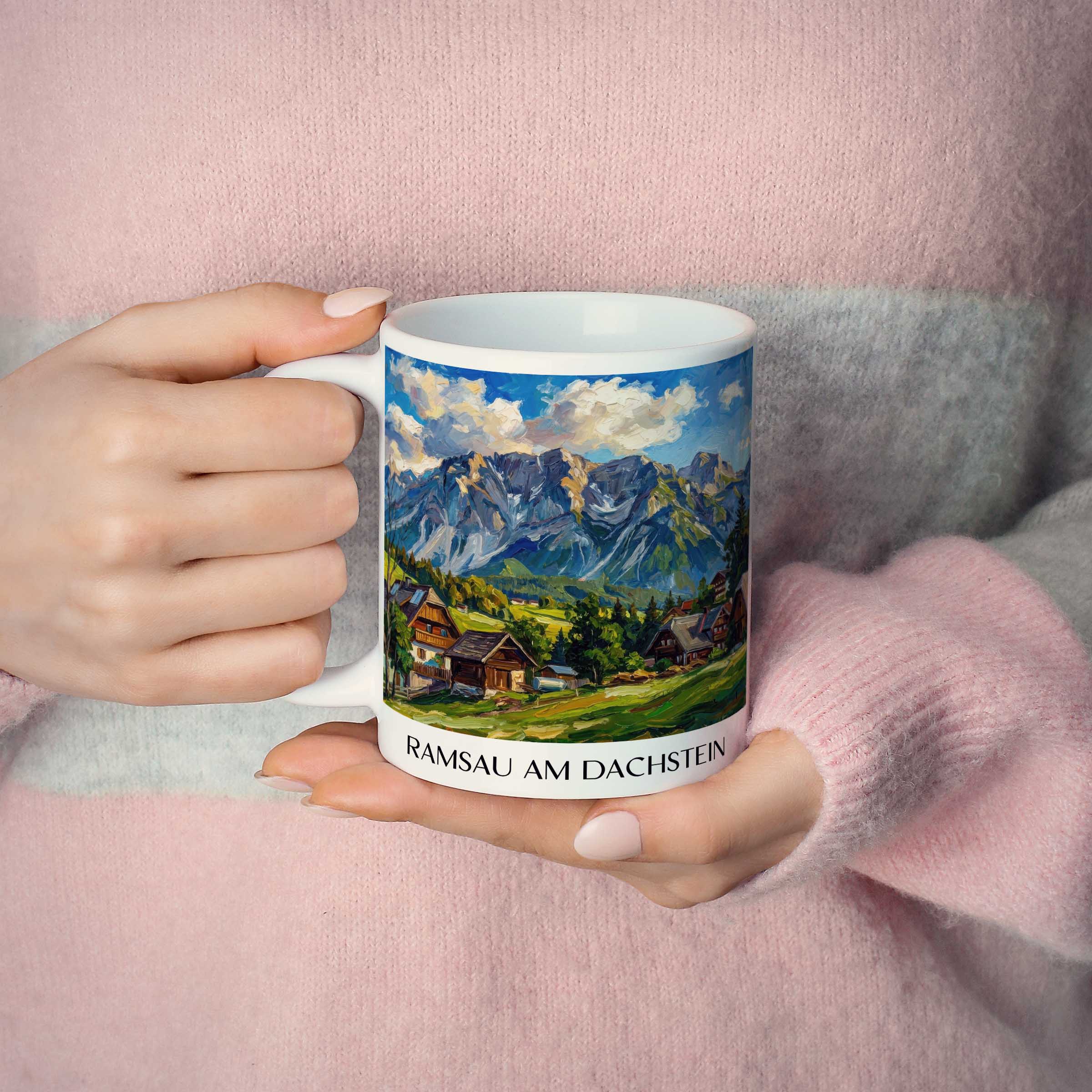 ramsau-am-dachstein-steiermark-österreich-kaffeebecher-oil-painting-oelgemaelde