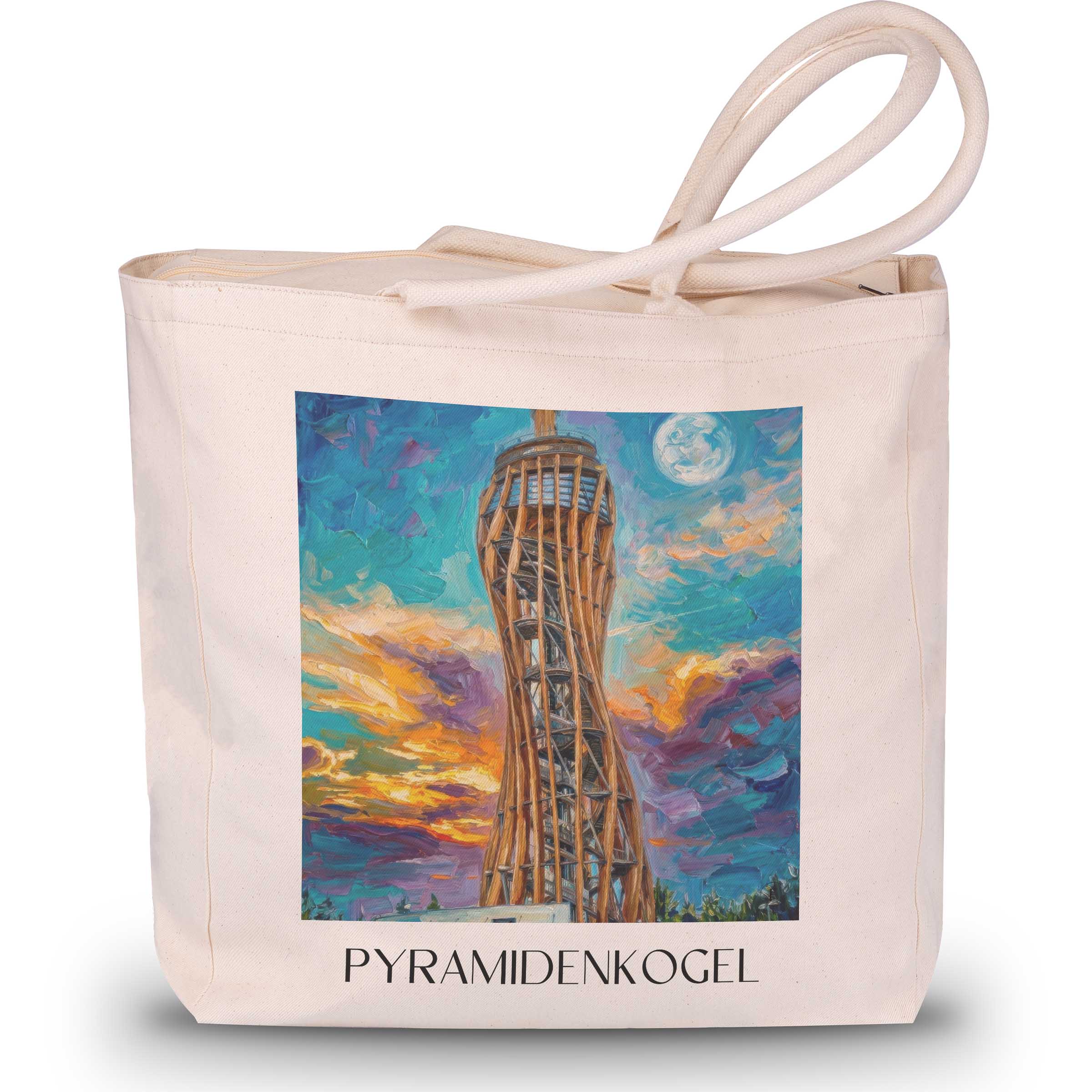 pyramidenkogel-kärnten-österreich-einkaufstasche-oil-painting-oelgemaelde