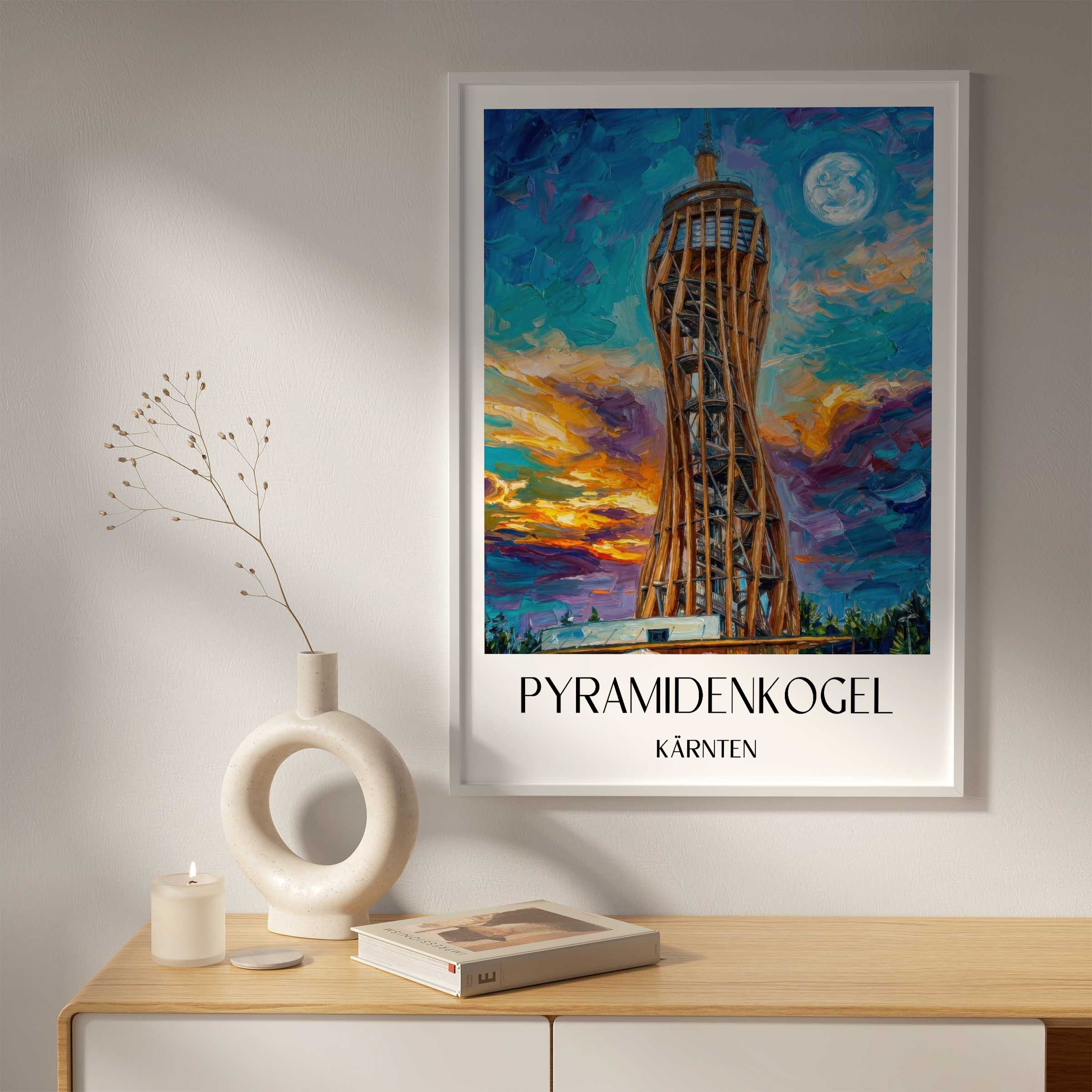 pyramidenkogel-kärnten-österreich-poster-oil-painting-oelgemaelde