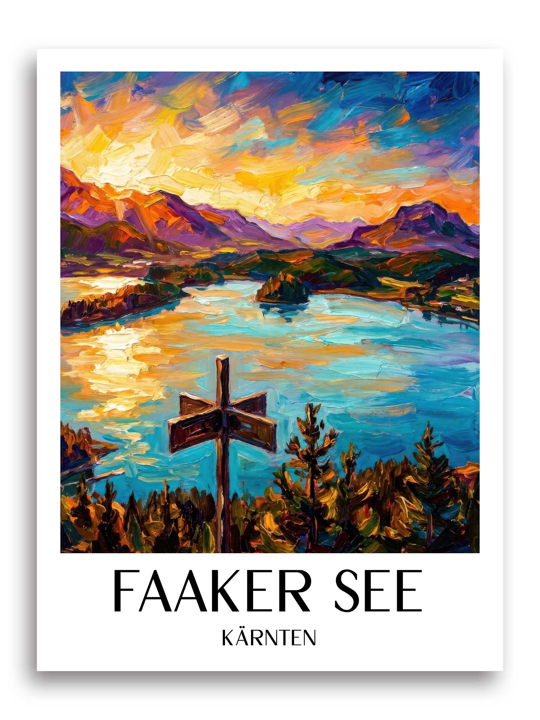 faaker-see-kärnten-österreich-poster-oil-painting-oelgemaelde