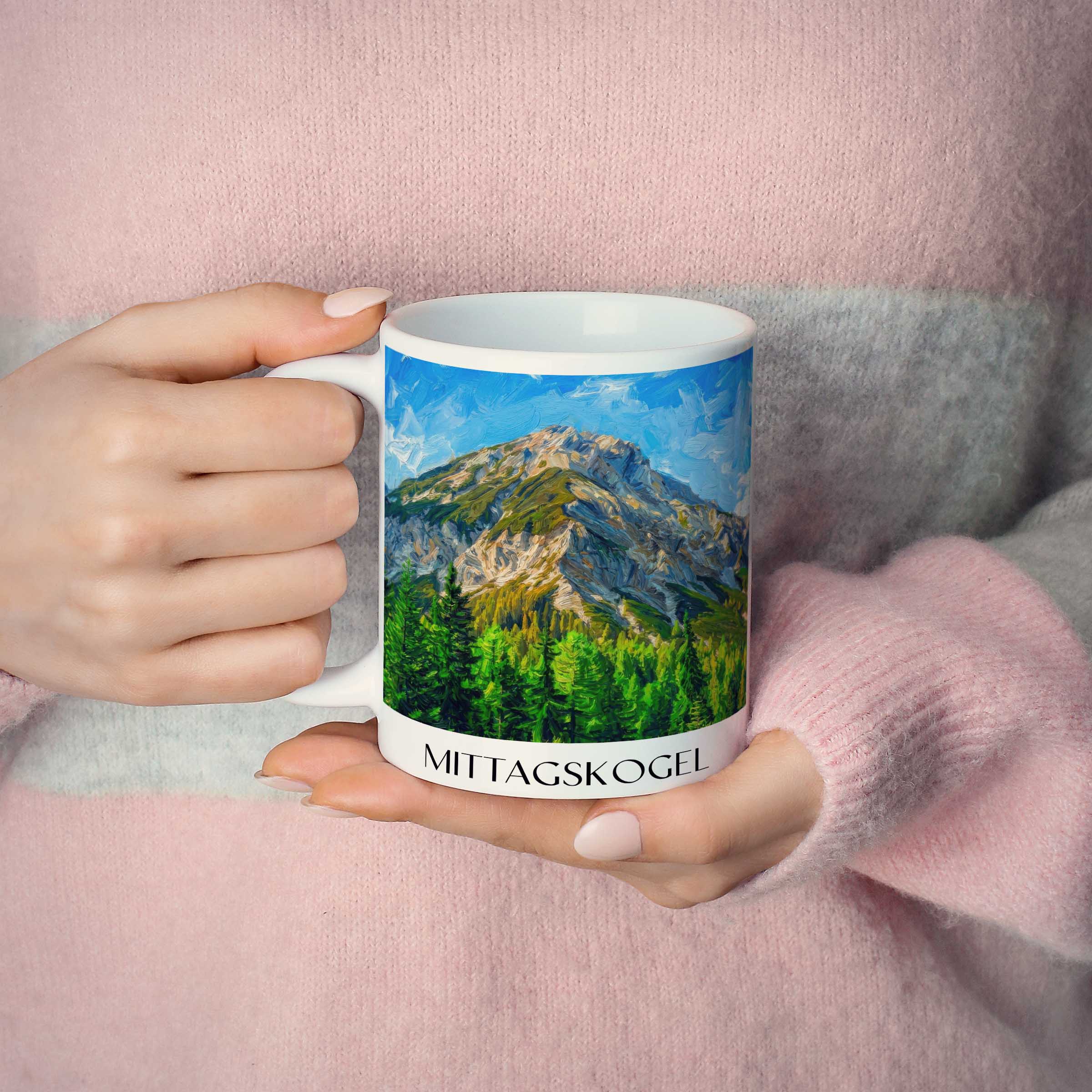 mittagskogel-kärnten-österreich-kaffeebecher-oil-painting-oelgemaelde