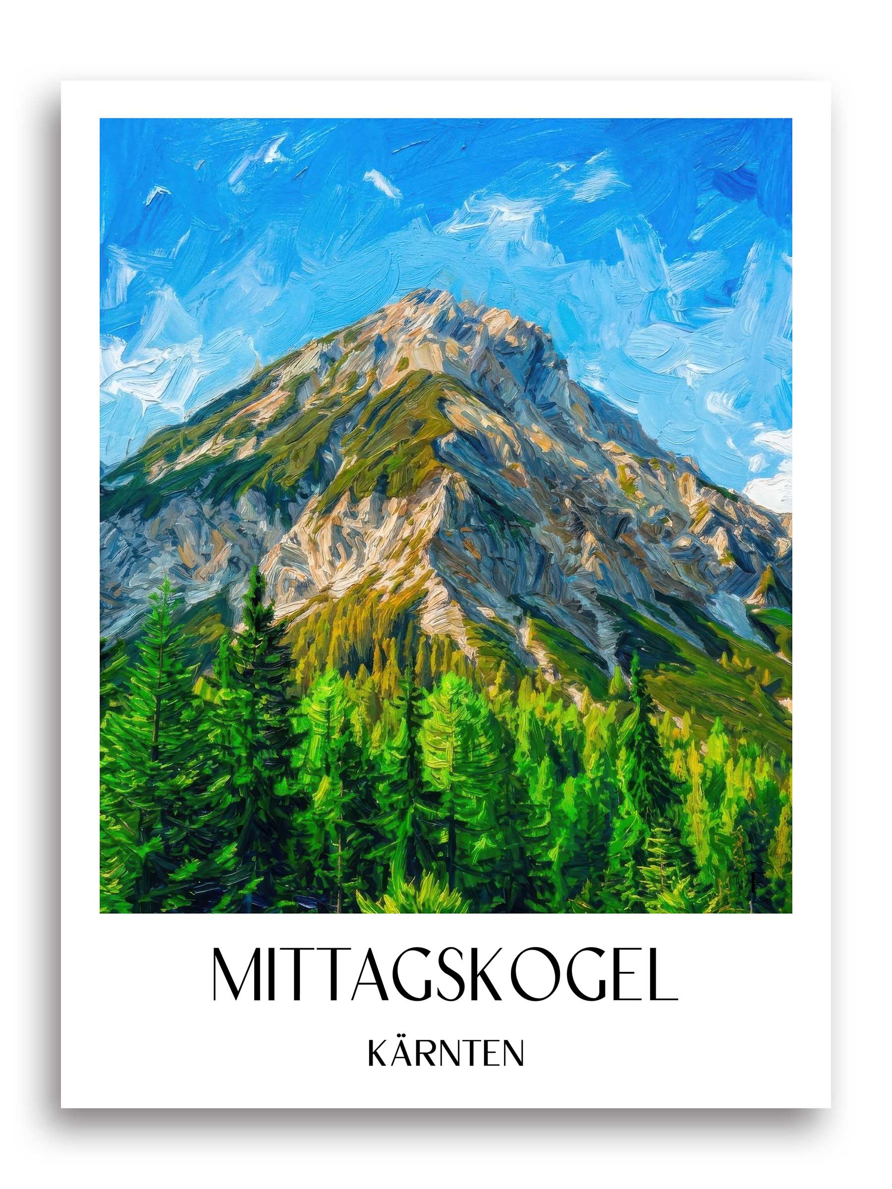 mittagskogel-kärnten-österreich-poster-oil-painting-oelgemaelde