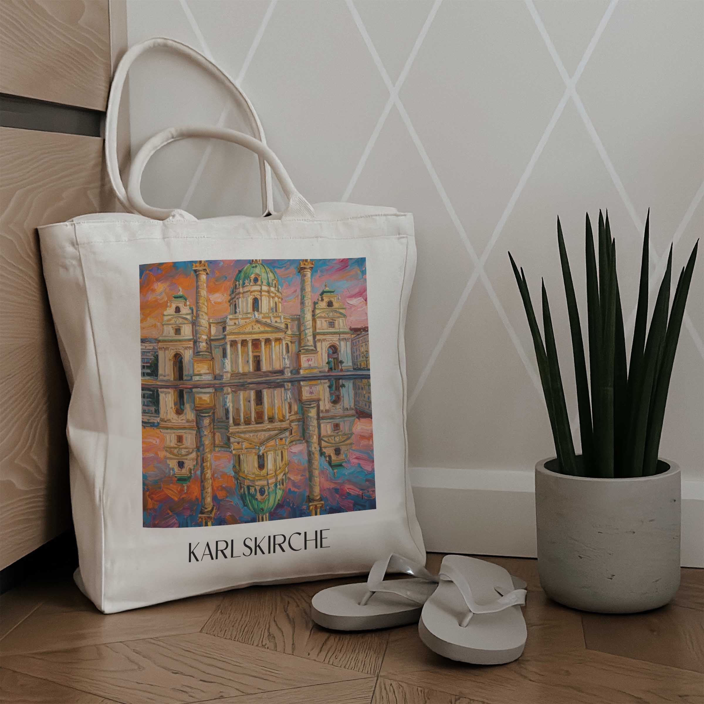 karlskirche-wien-österreich-einkaufstasche-oil-painting-oelgemaelde