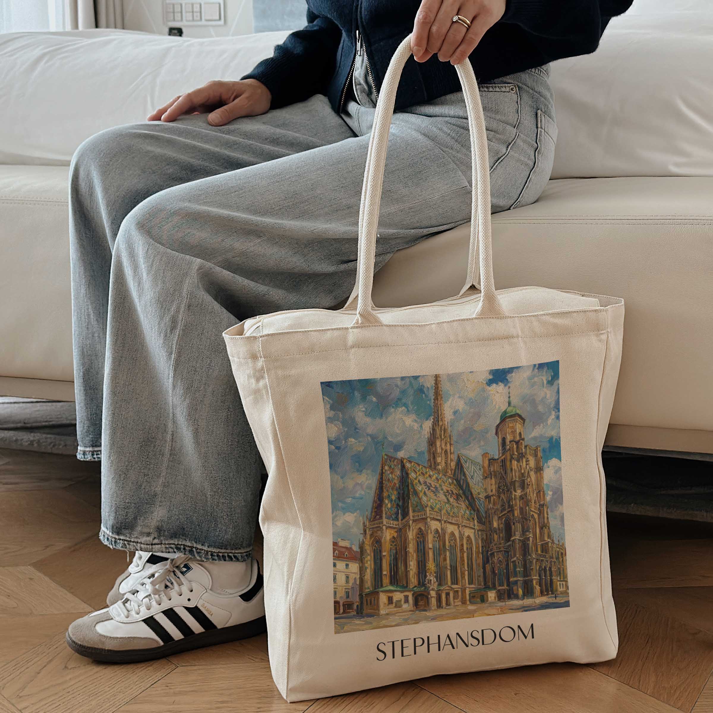 stephansdom-wien-österreich-einkaufstasche-oil-painting-oelgemaelde