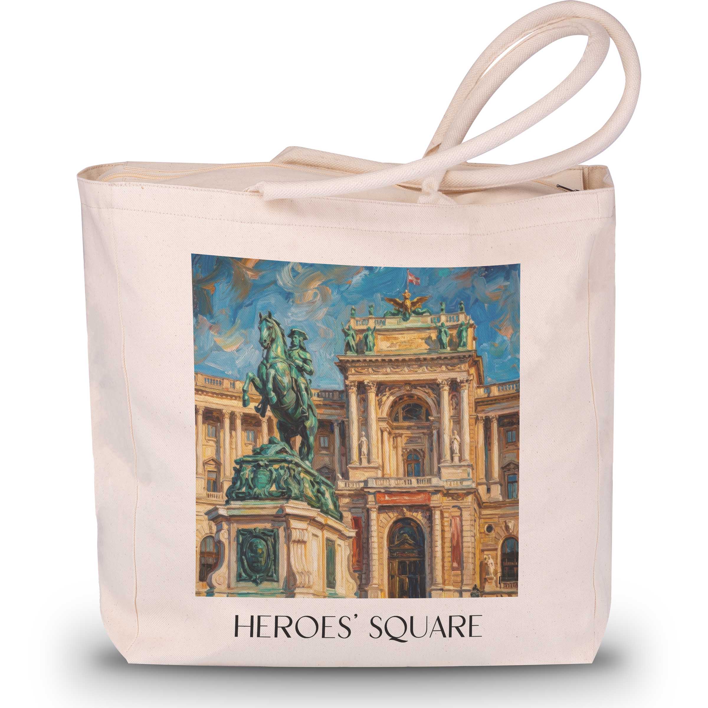 Heldenplatz Shopping Tasche - Wien - Österreich Tote Bag - Einkaufstasche im Ölgemälde Stil