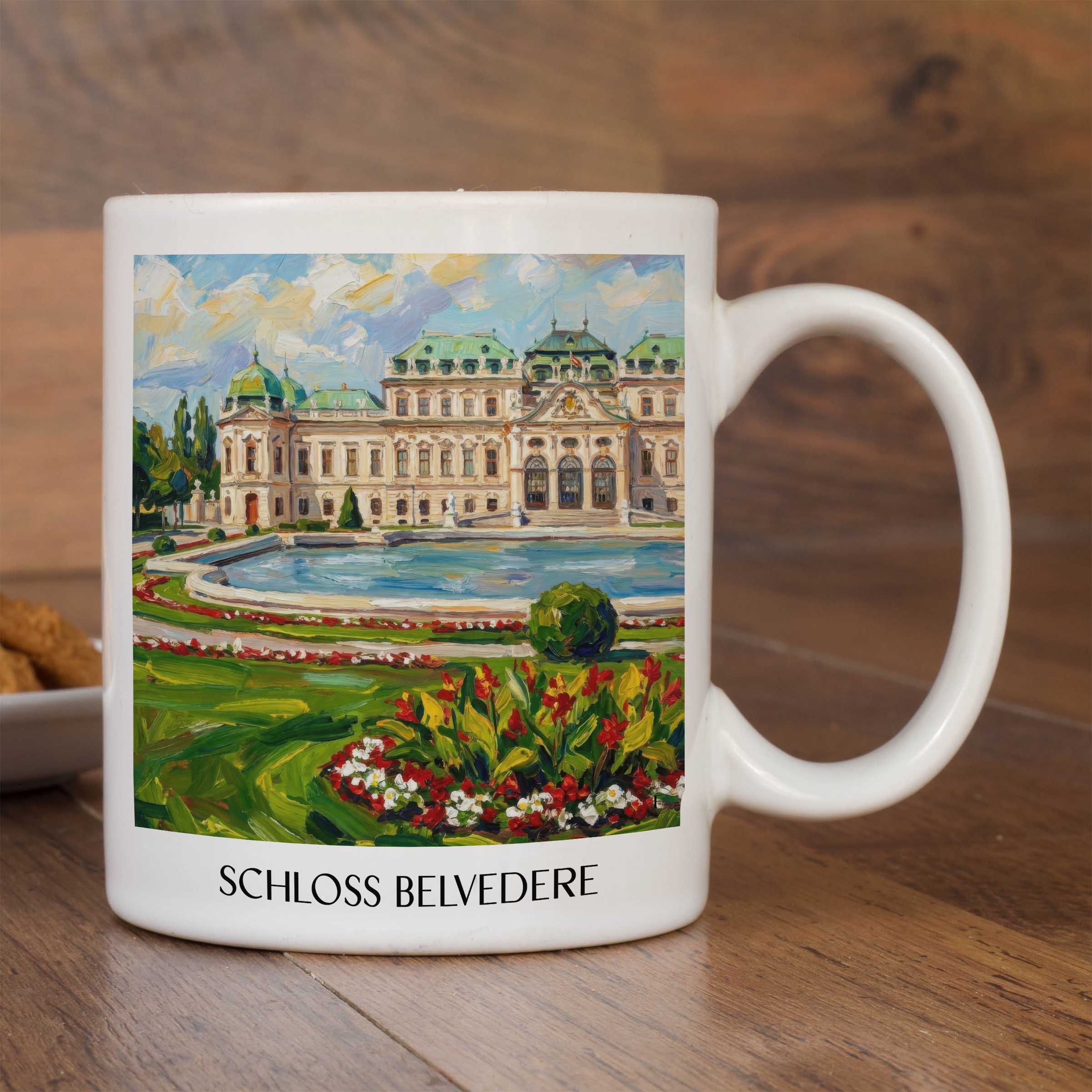 schloss-belvedere-wien-österreich-kaffeebecher-oil-painting-oelgemaelde