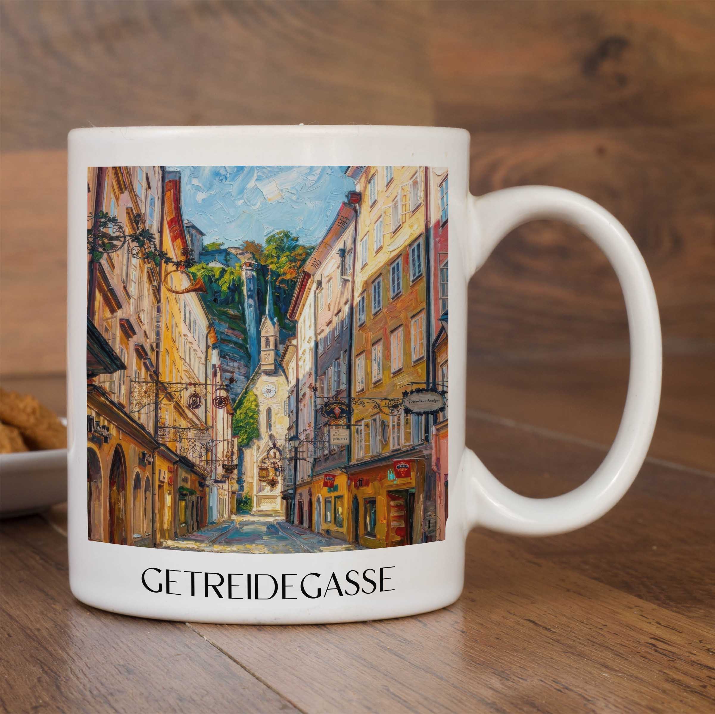 getreidegasse-salzburg-österreich-kaffeebecher-oil-painting-oelgemaelde