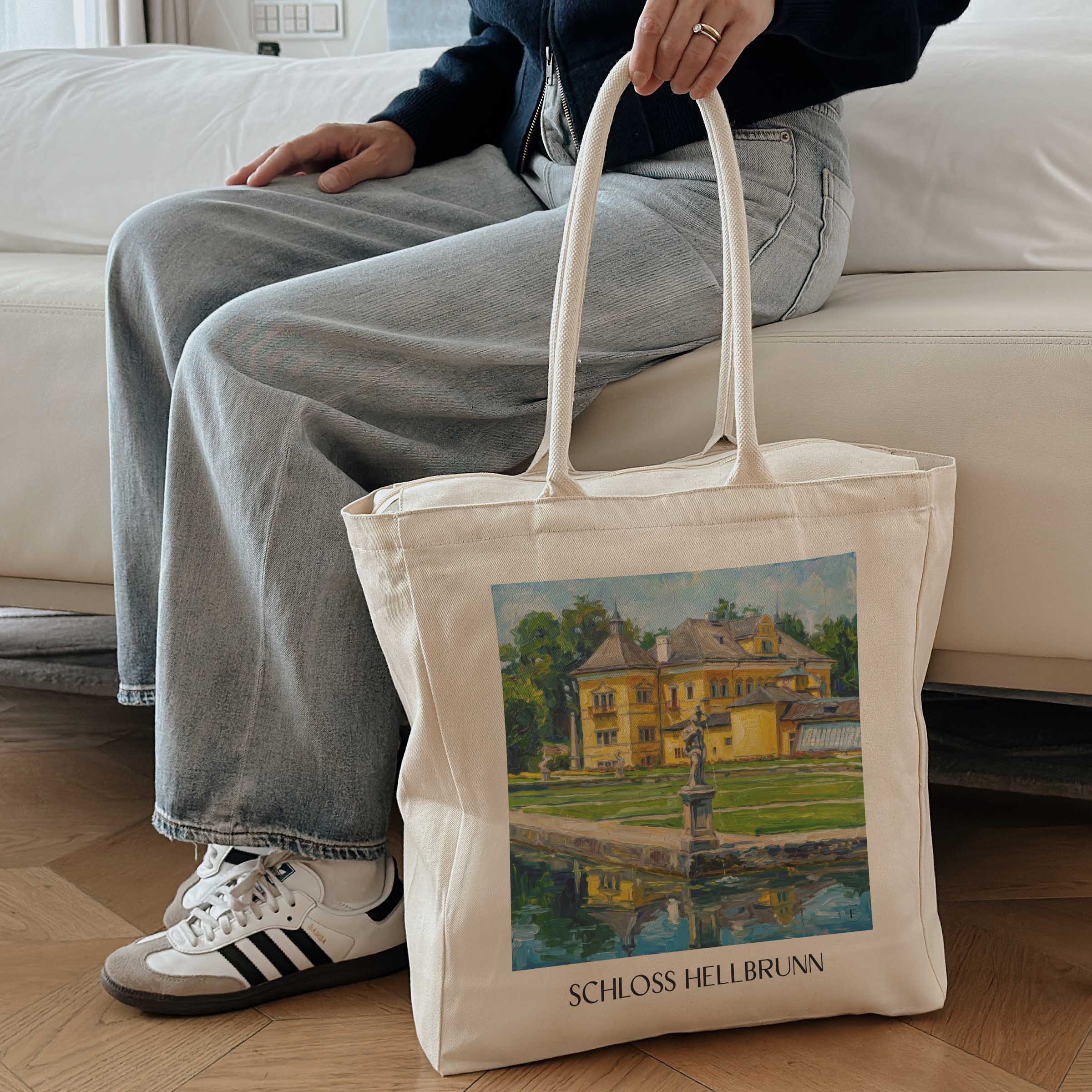 schloss-hellbrunn-salzburg-österreich-einkaufstasche-oil-painting-oelgemaelde