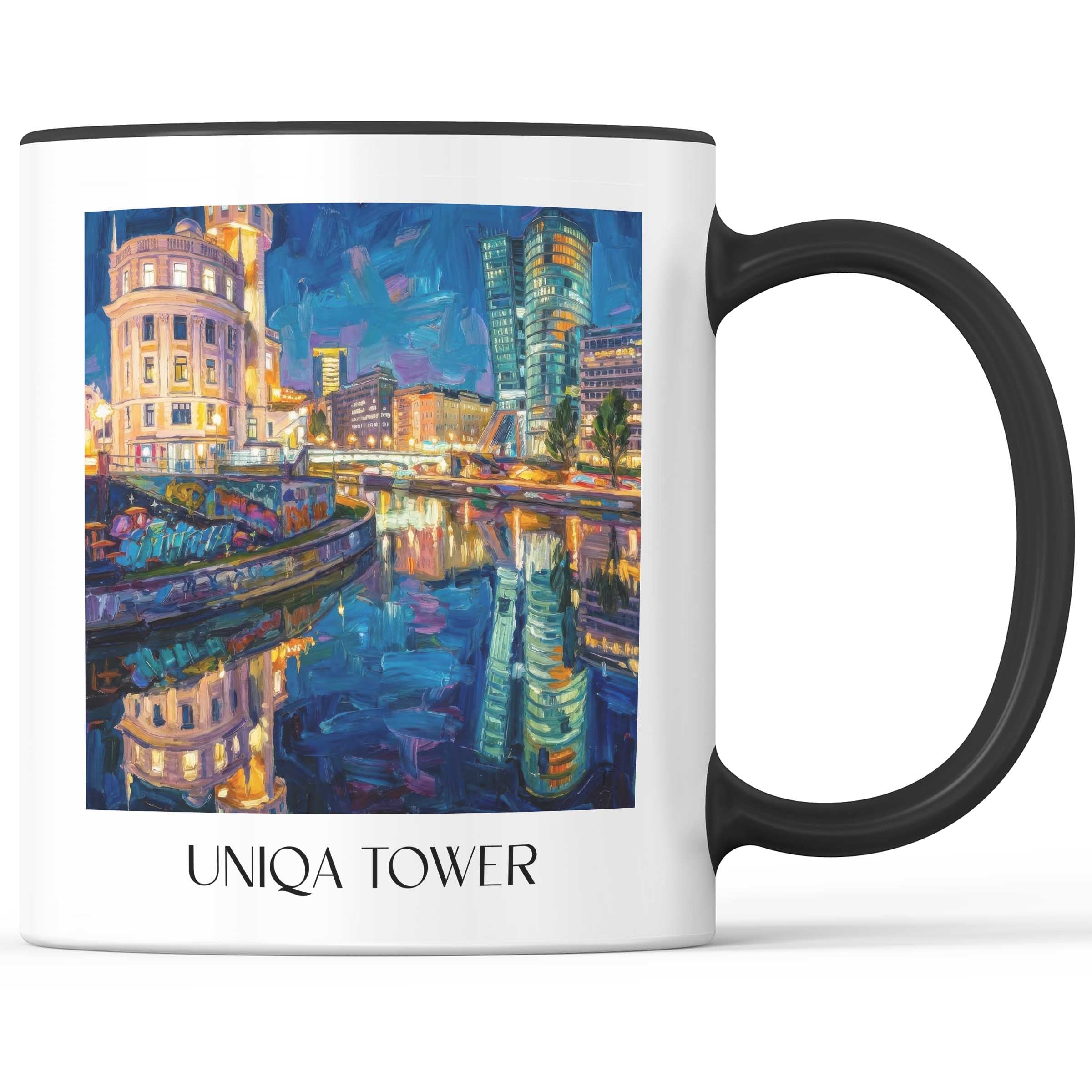 uniqa-tower-wien-österreich-kaffeebecher-oil-painting-oelgemaelde