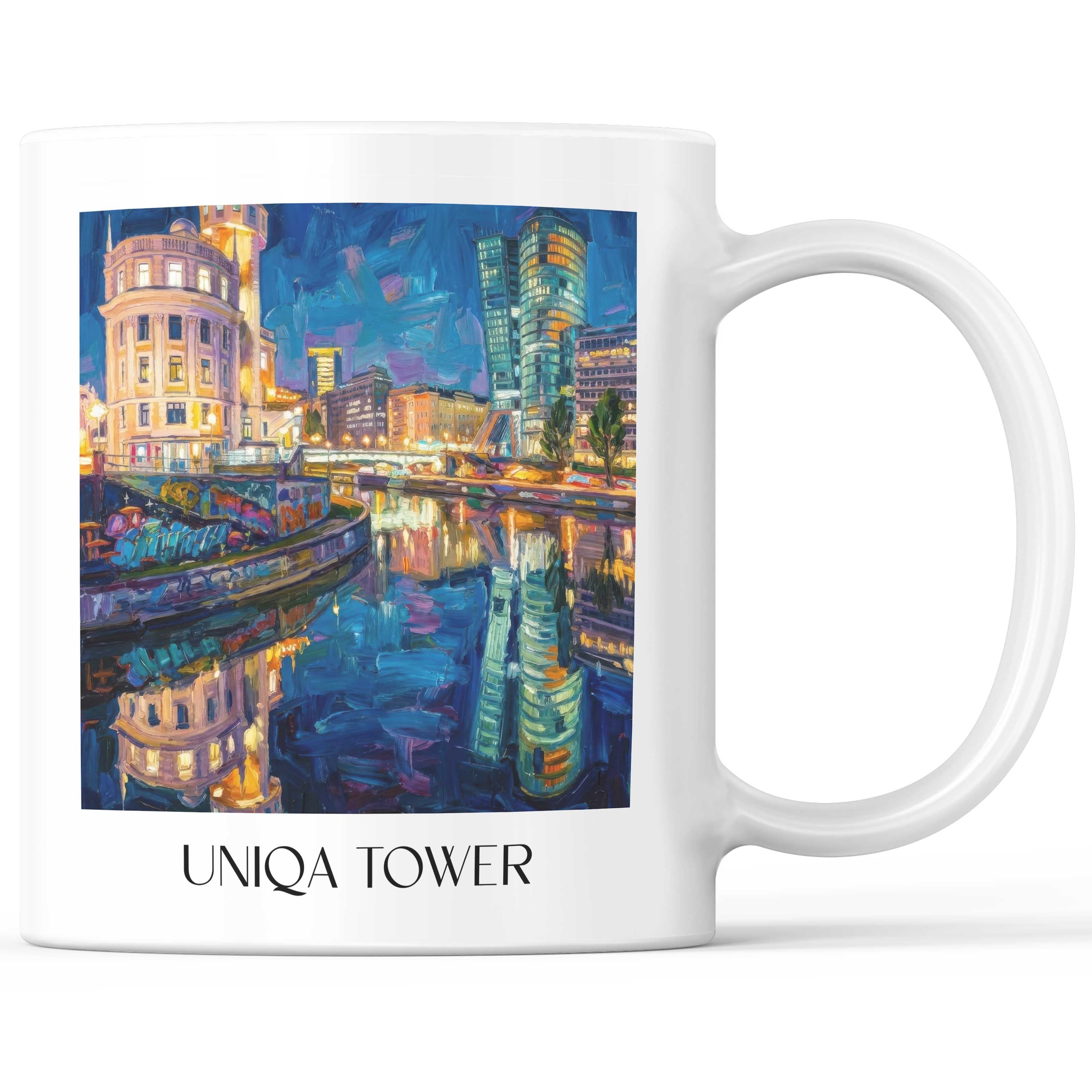 uniqa-tower-wien-österreich-kaffeebecher-oil-painting-oelgemaelde
