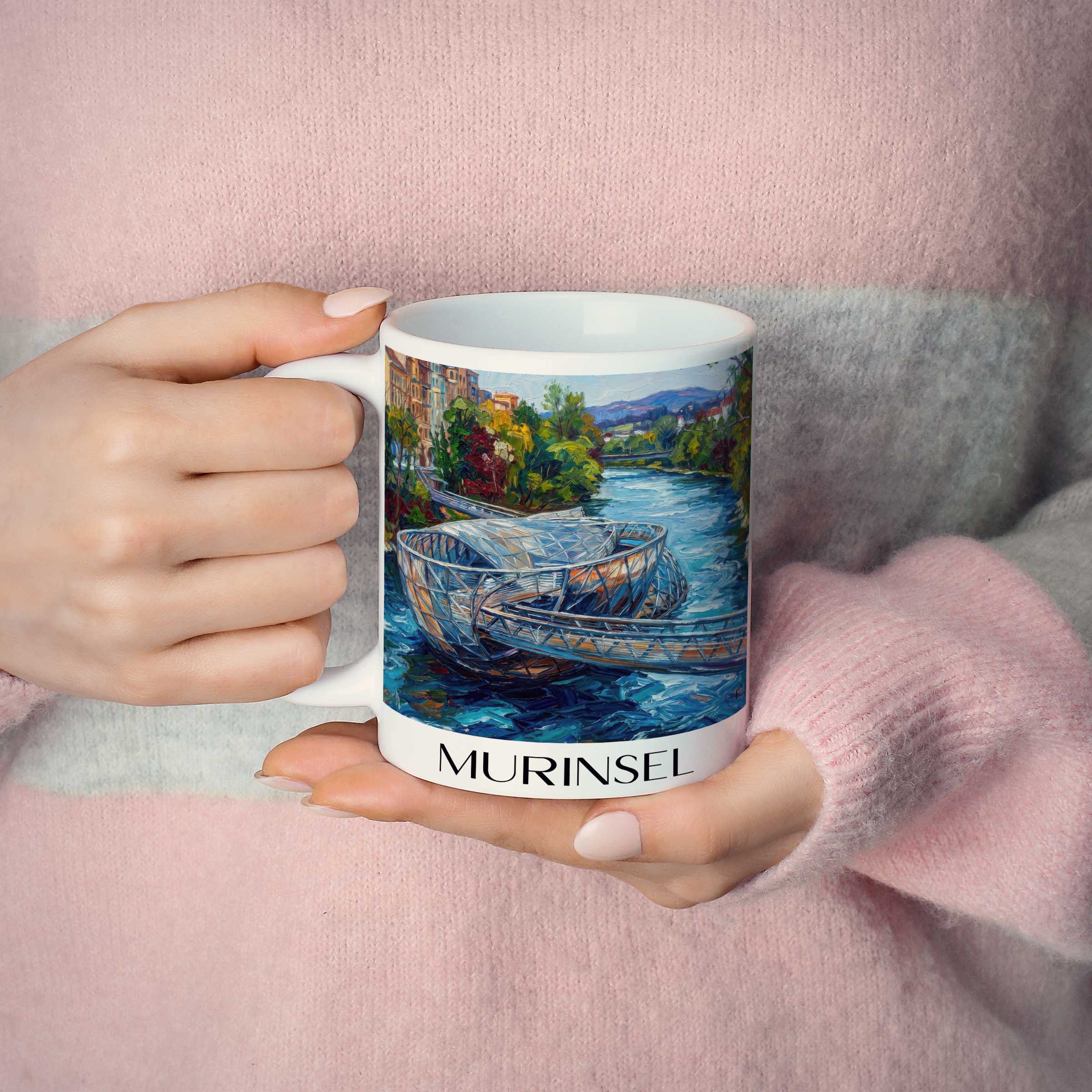 murinsel-graz-österreich-kaffeebecher-oil-painting-oelgemaelde