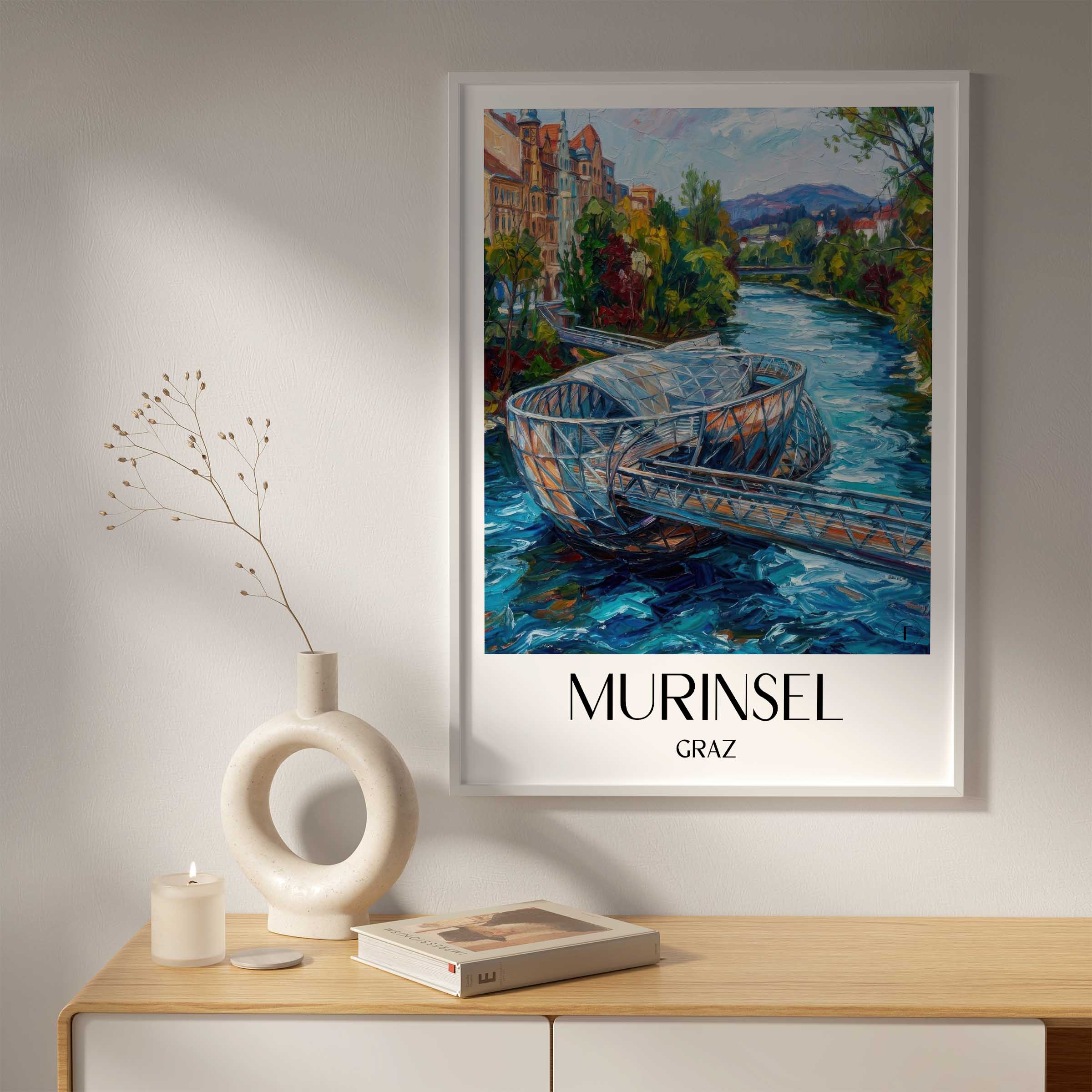 murinsel-graz-österreich-poster-oil-painting-oelgemaelde