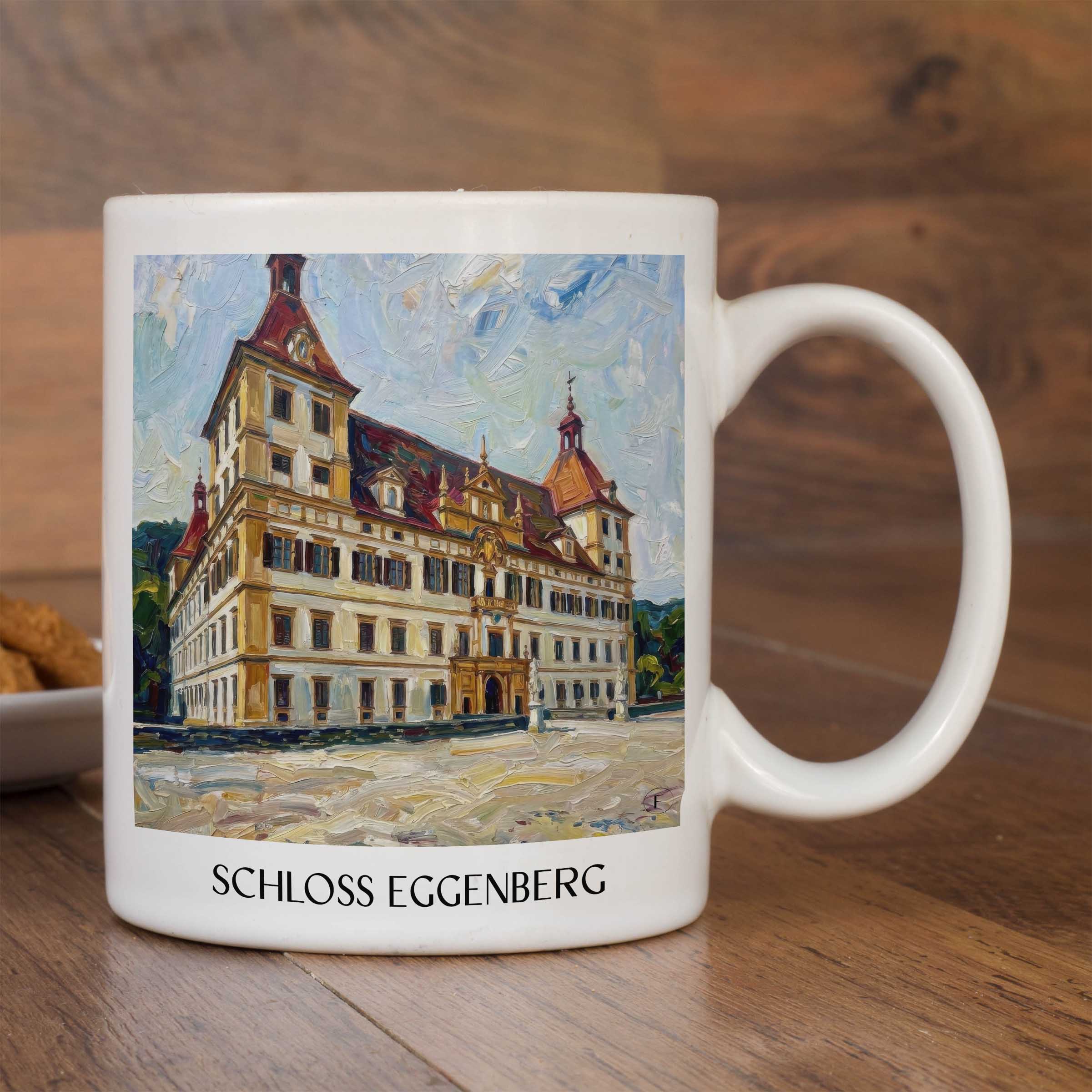 schloss-eggenberg-graz-österreich-kaffeebecher-oil-painting-oelgemaelde