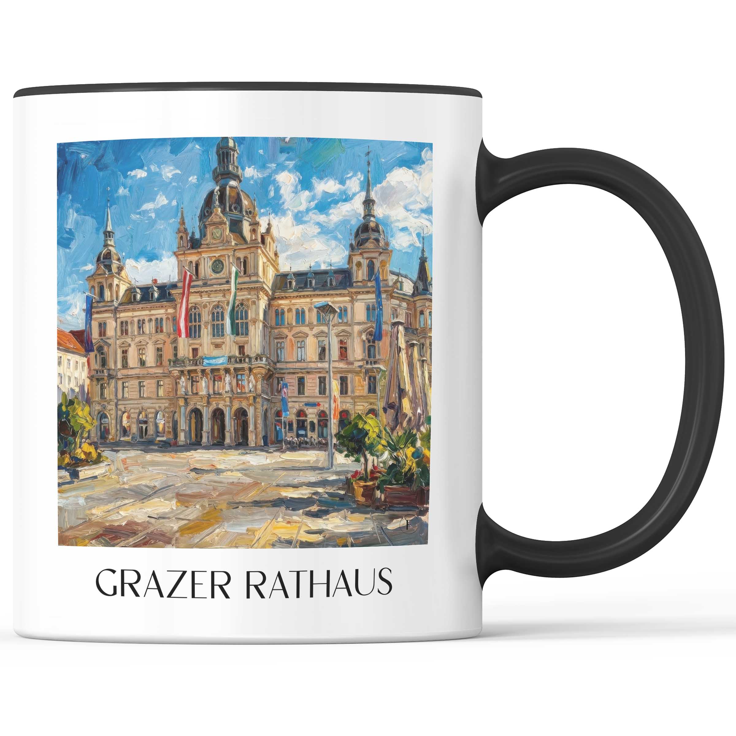 grazer-rathaus-österreich-österreich-kaffeebecher-oil-painting-oelgemaelde