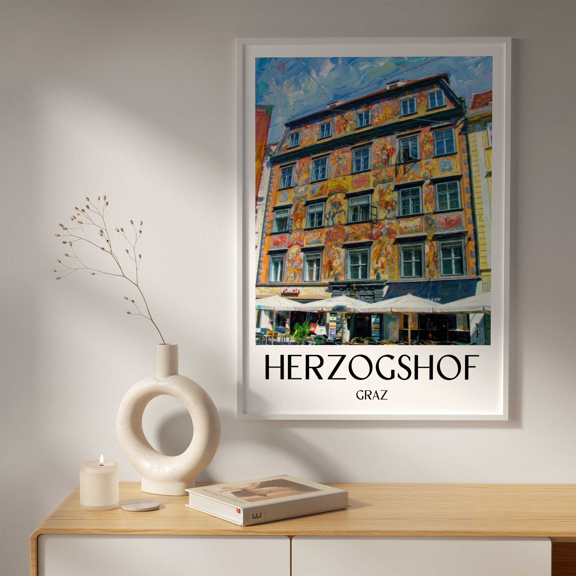 herzogshof-graz-österreich-poster-oil-painting-oelgemaelde