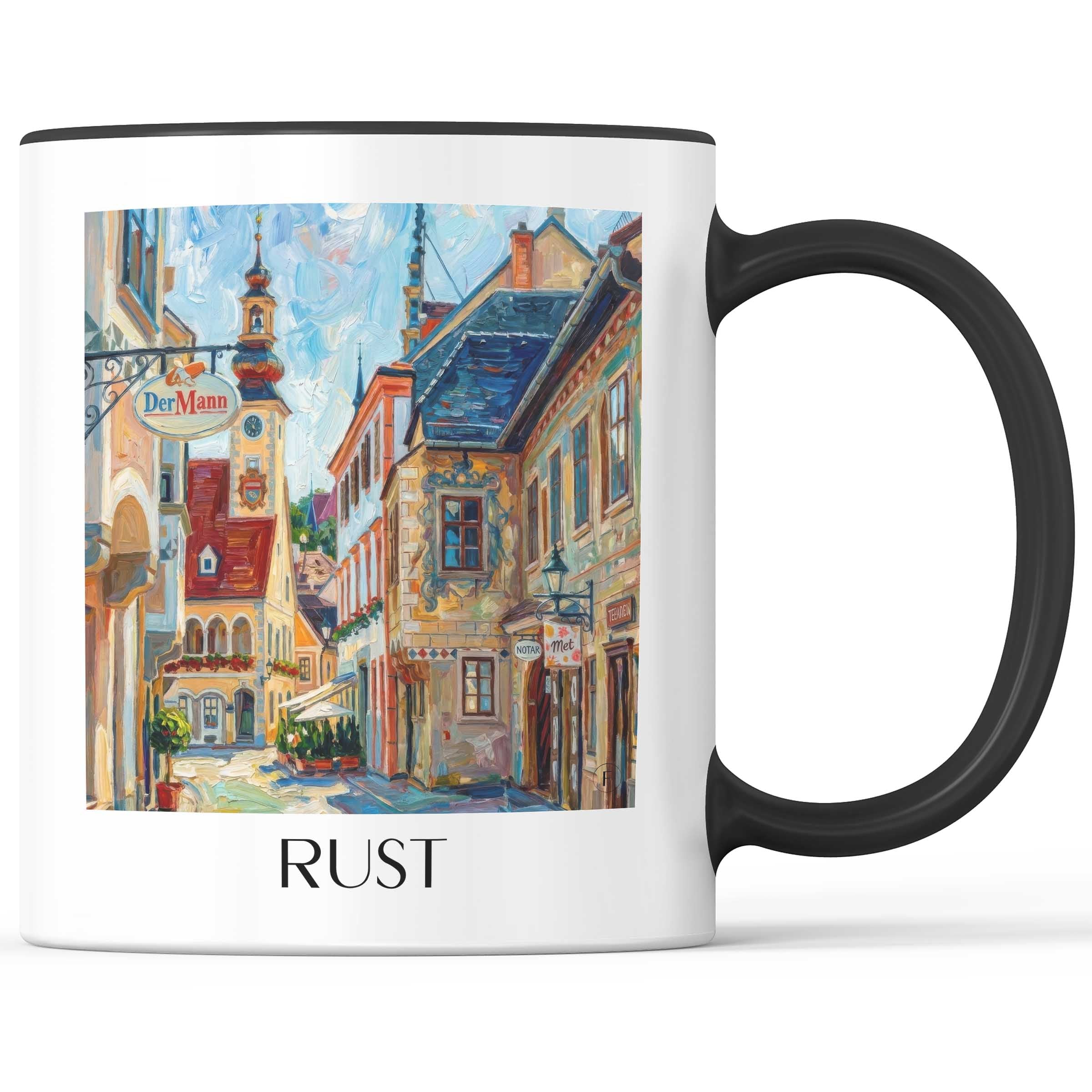 rust-österreich-österreich-kaffeebecher-oil-painting-oelgemaelde