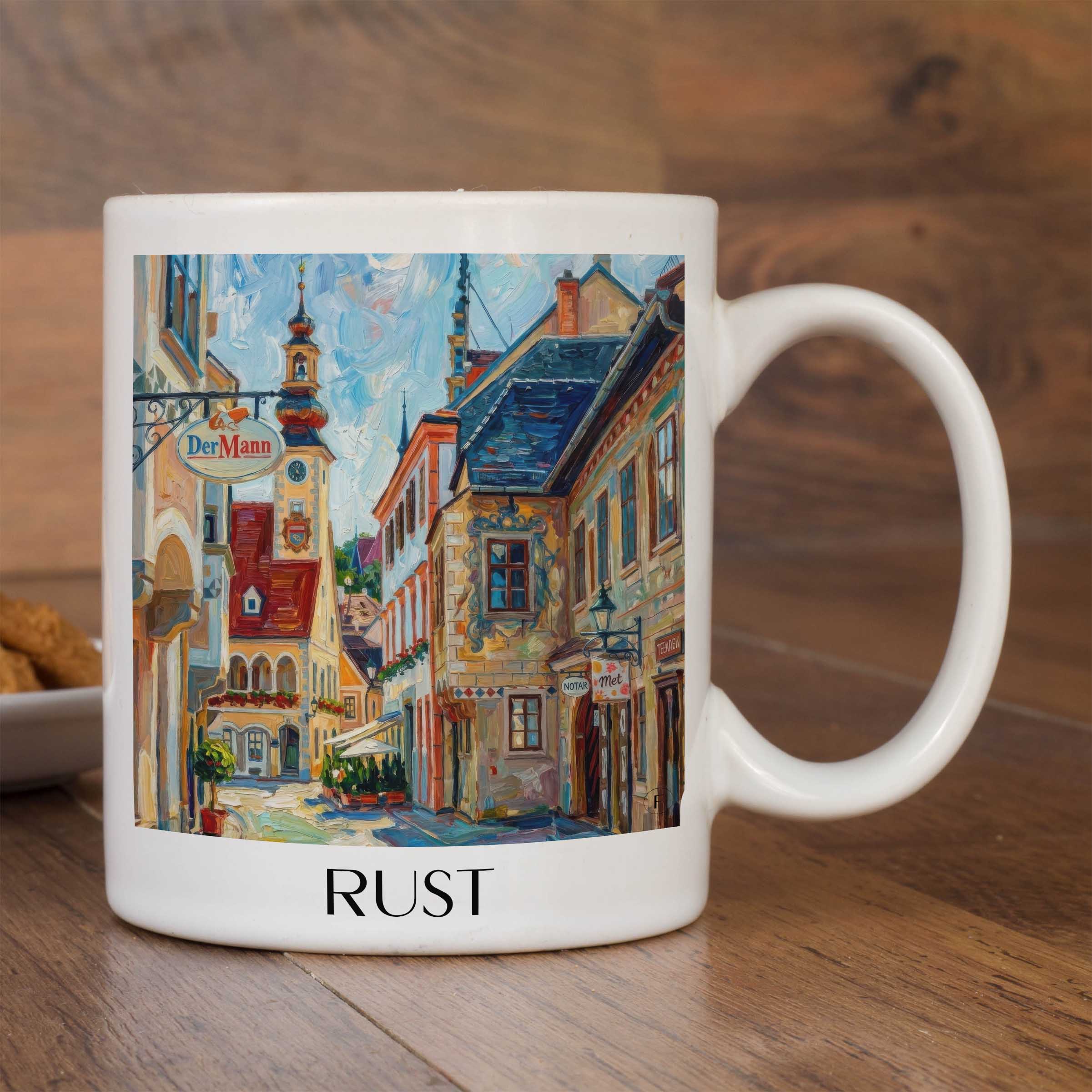 rust-österreich-österreich-kaffeebecher-oil-painting-oelgemaelde