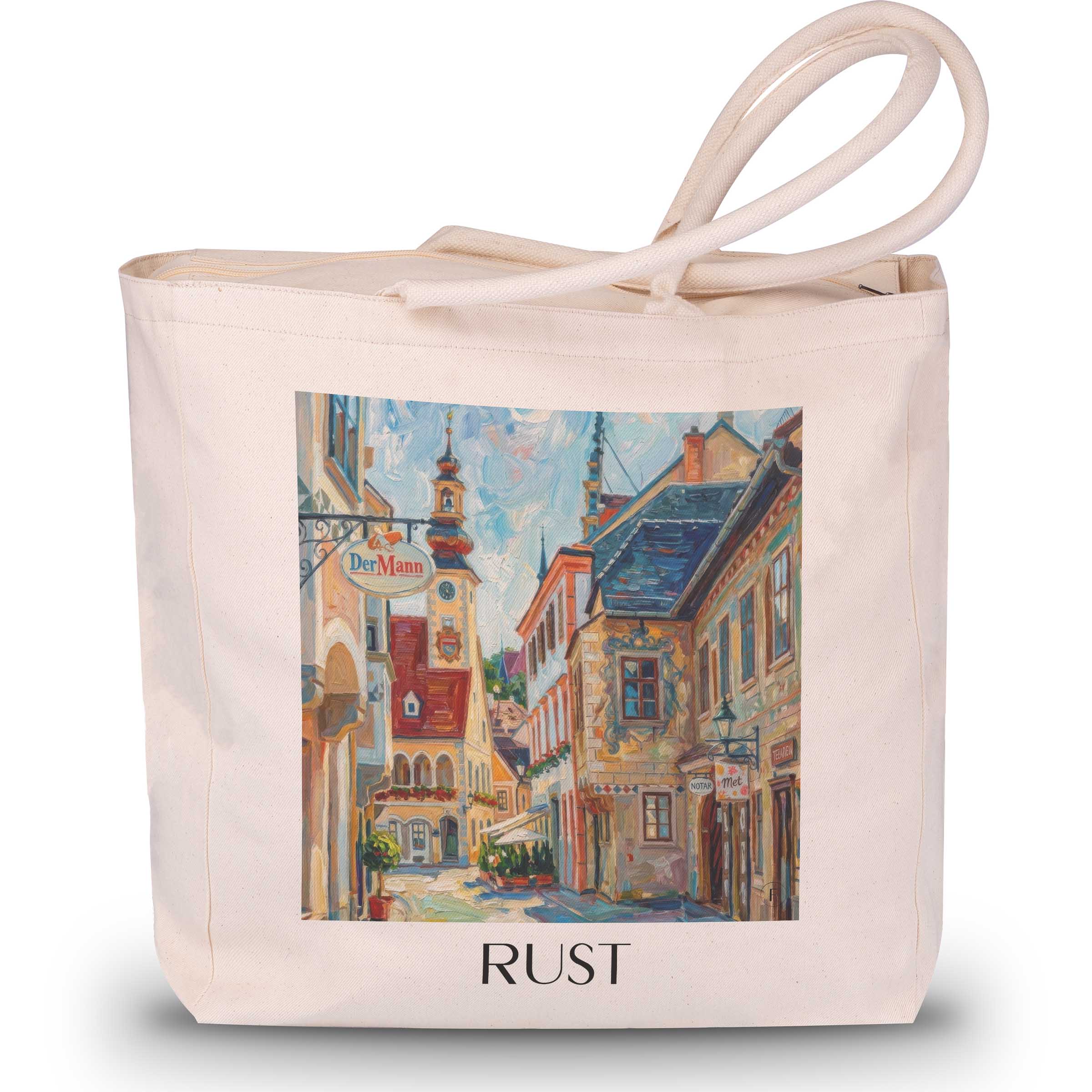 Rust Shopping Tasche - Österreich - Österreich Tote Bag - Einkaufstasche im Ölgemälde Stil
