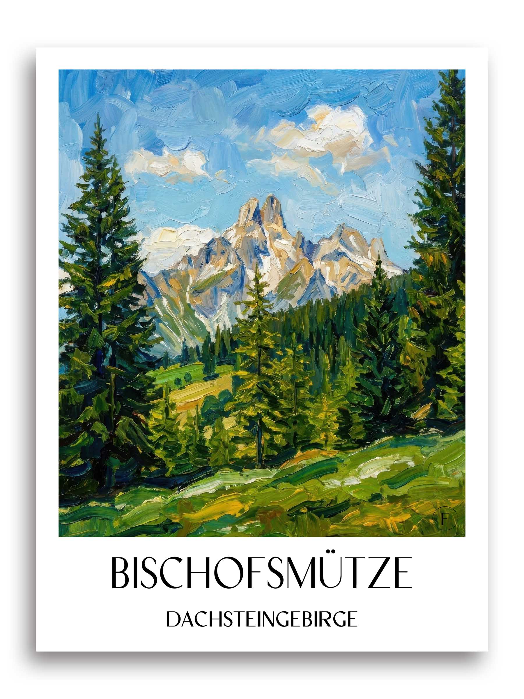 bischofsmütze-dachsteingebirge-österreich-poster-oil-painting-oelgemaelde