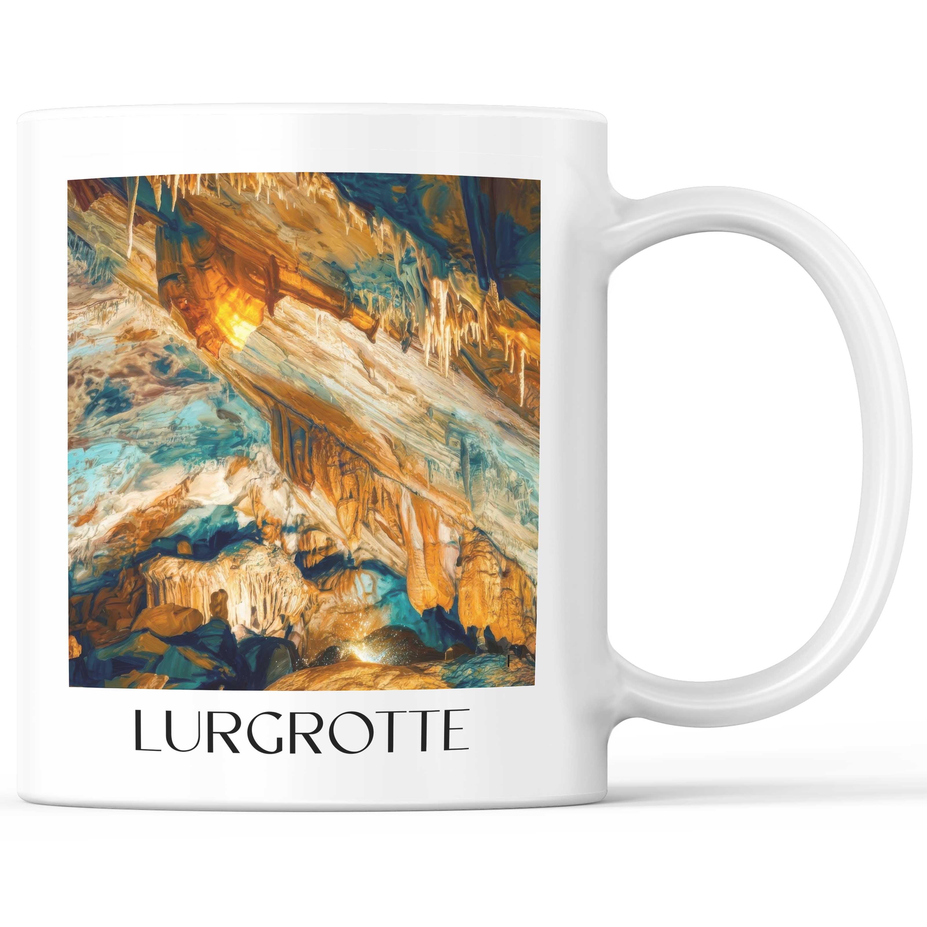 Lurgrotte Kaffeebecher - Steiermark - Österreich Becher - Kaffeetasse im Ölgemälde Stil