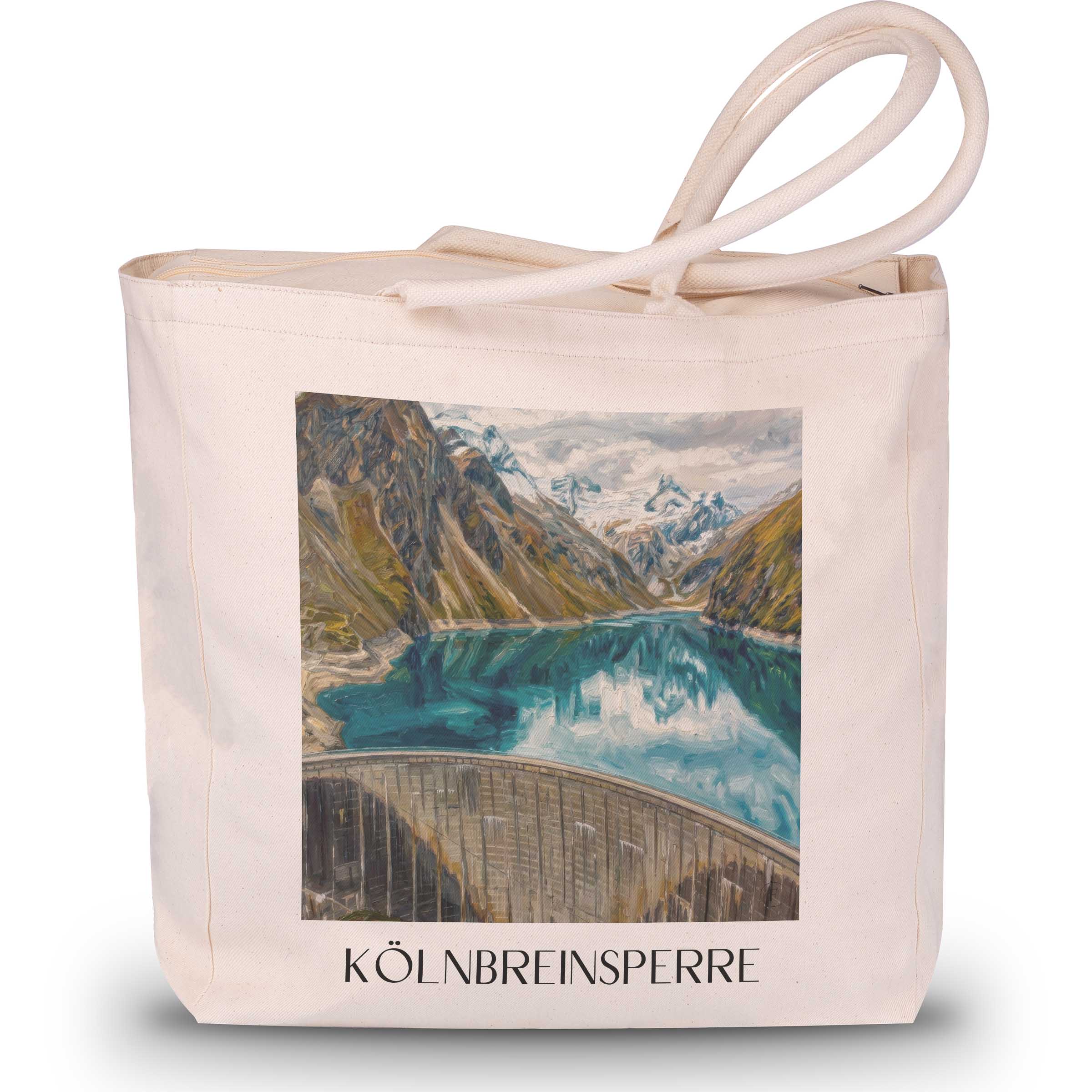 kölnbreinsperre-kärnten-österreich-einkaufstasche-oil-painting-oelgemaelde