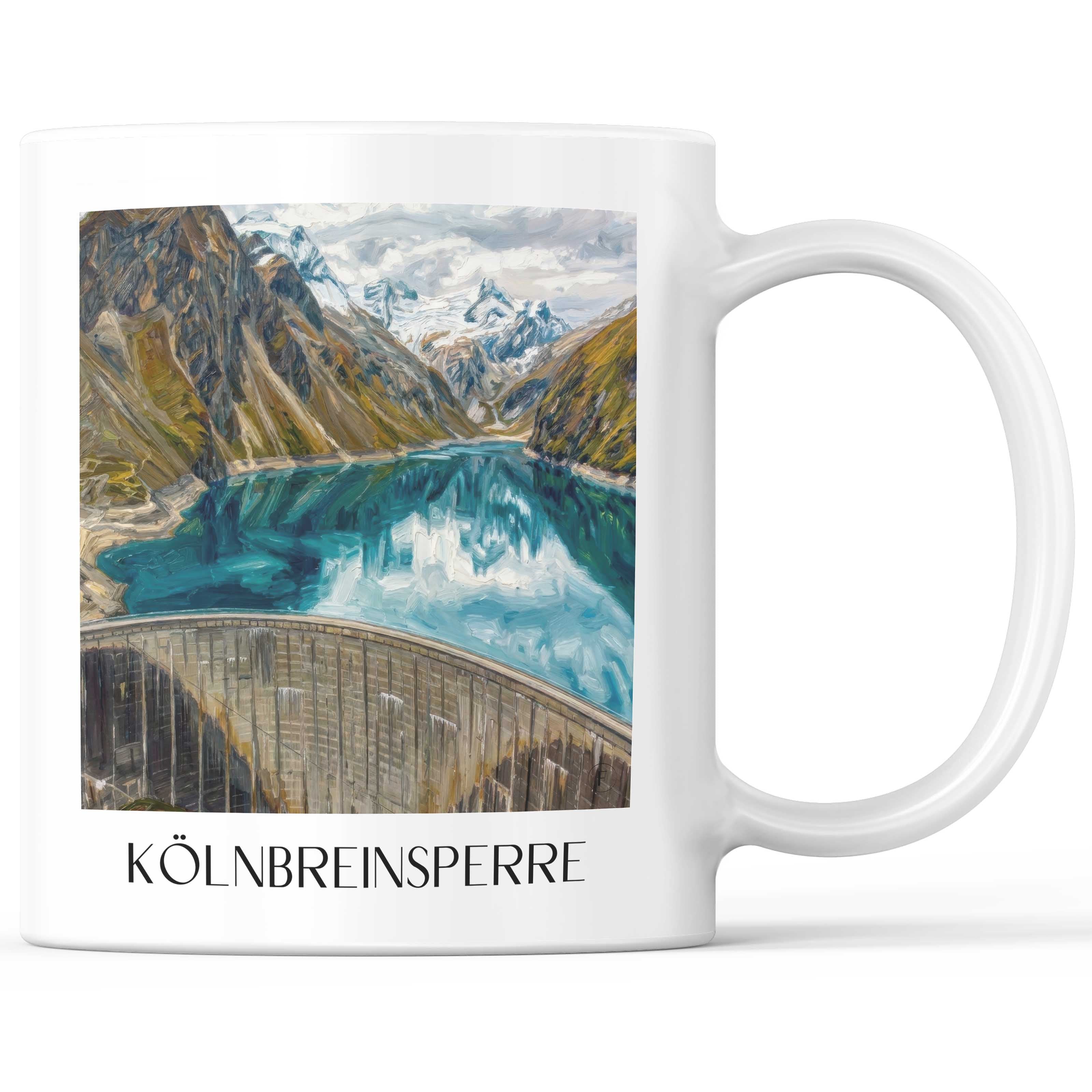 kölnbreinsperre-kärnten-österreich-kaffeebecher-oil-painting-oelgemaelde