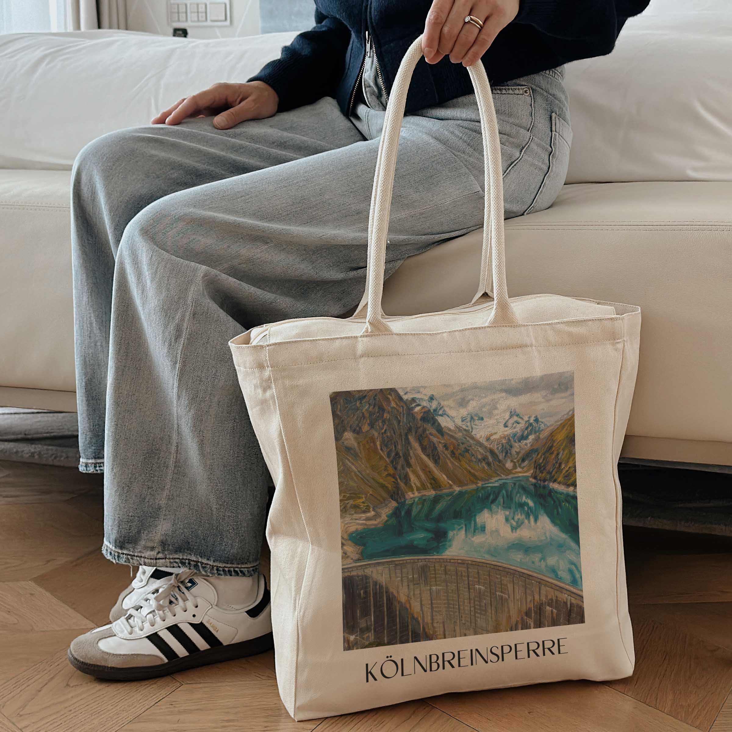 kölnbreinsperre-kärnten-österreich-einkaufstasche-oil-painting-oelgemaelde