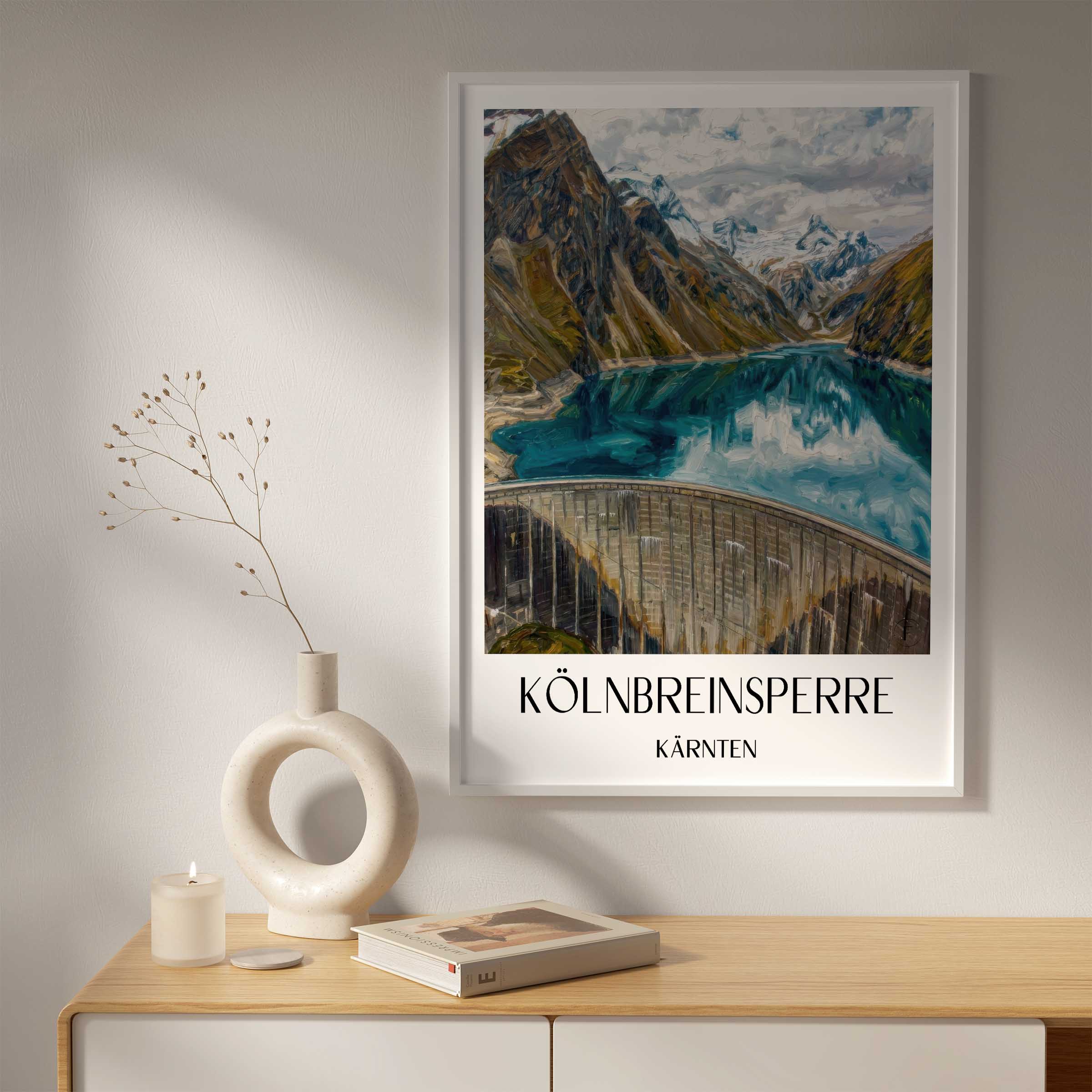kölnbreinsperre-kärnten-österreich-poster-oil-painting-oelgemaelde