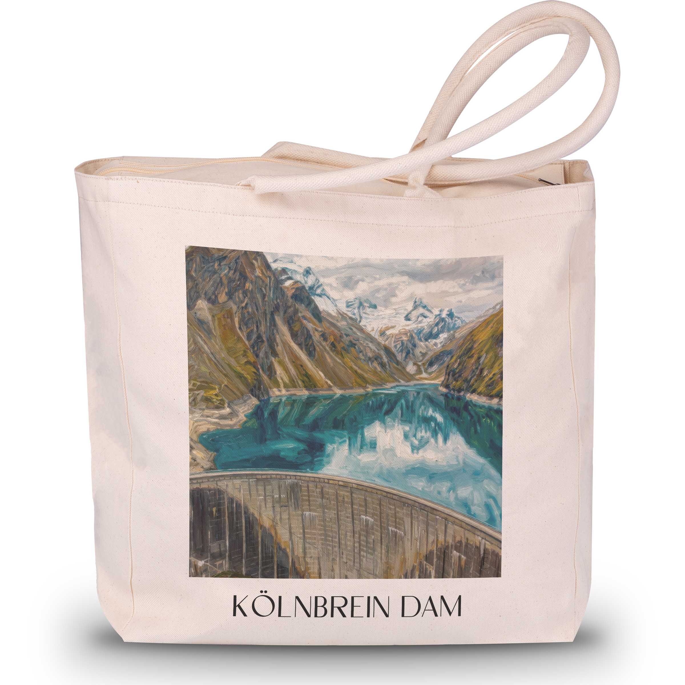 Kölnbreinsperre Shopping Tasche - Kärnten - Österreich Tote Bag - Einkaufstasche im Ölgemälde Stil