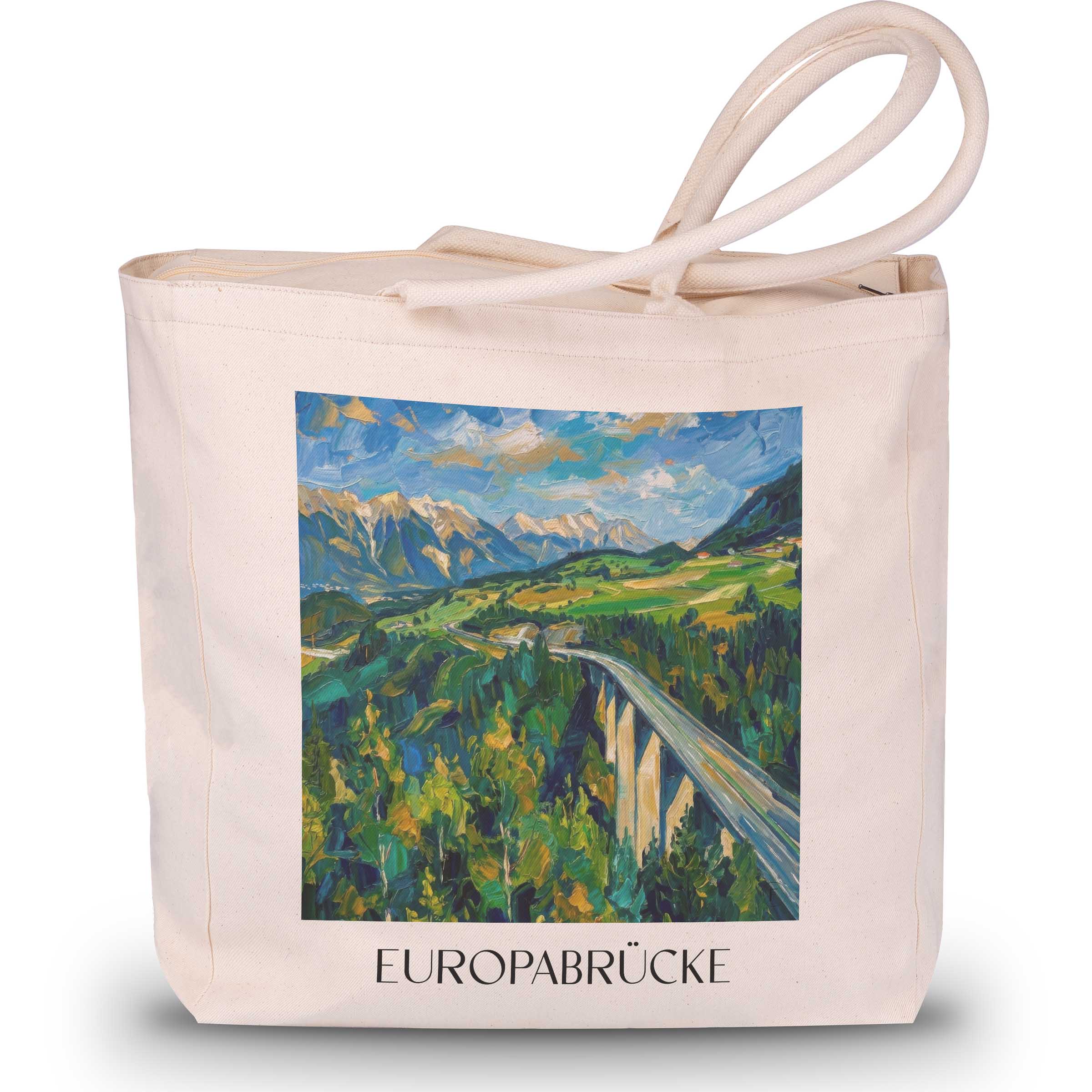 europabrücke-tirol-österreich-einkaufstasche-oil-painting-oelgemaelde