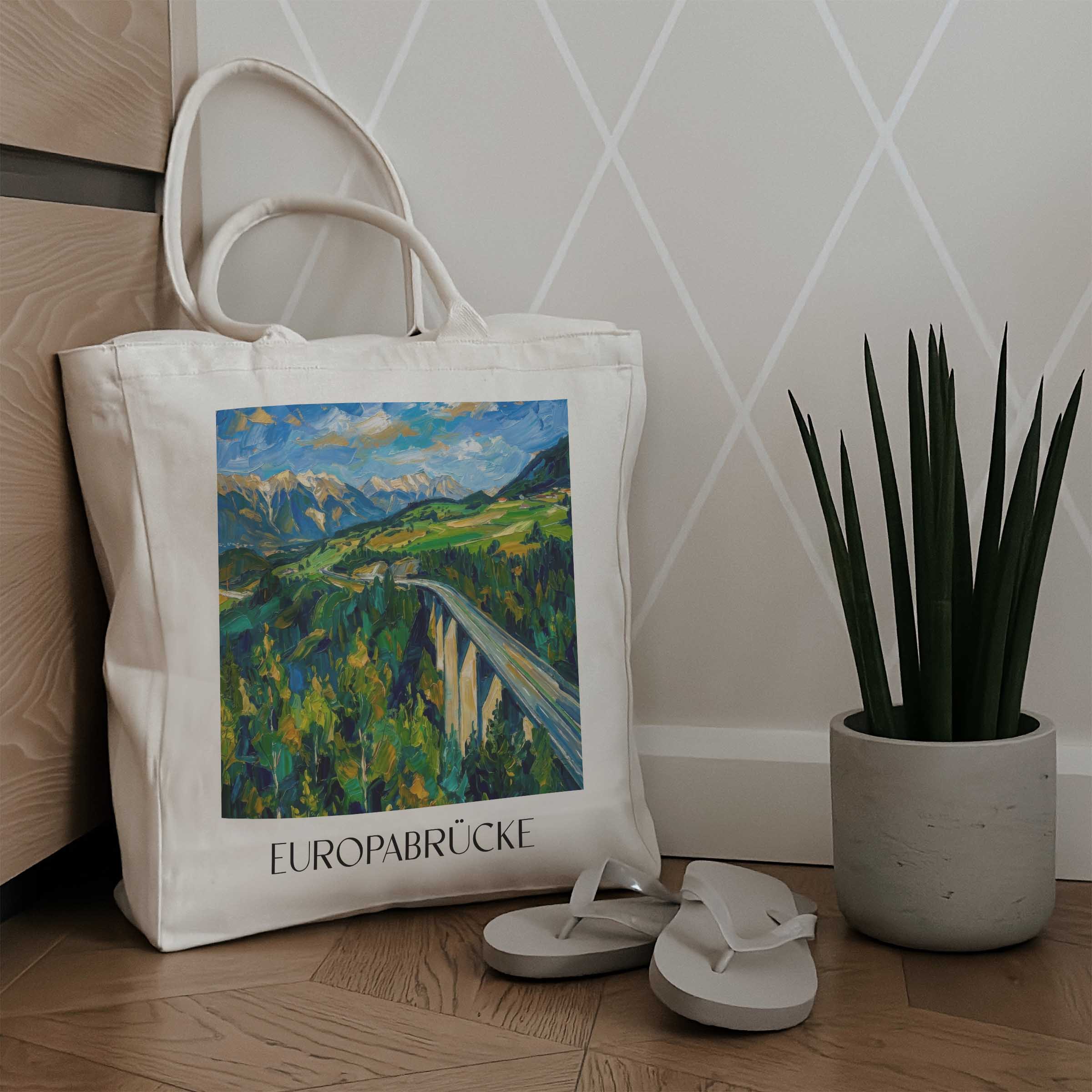 europabrücke-tirol-österreich-einkaufstasche-oil-painting-oelgemaelde