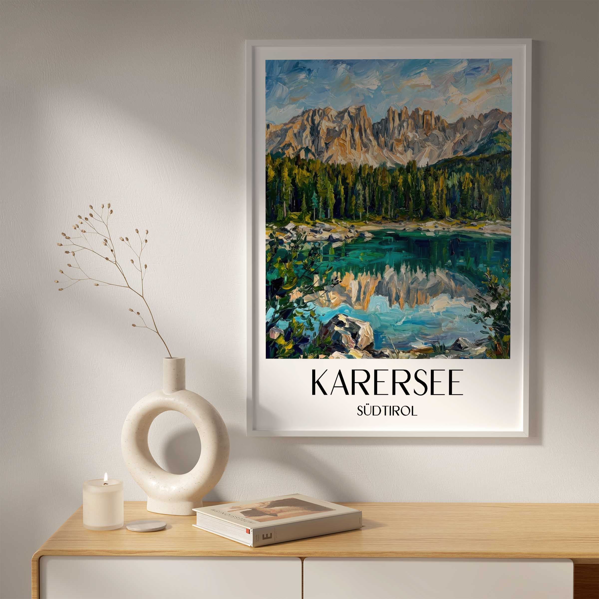 karersee-südtirol-italien-poster-oil-painting-oelgemaelde