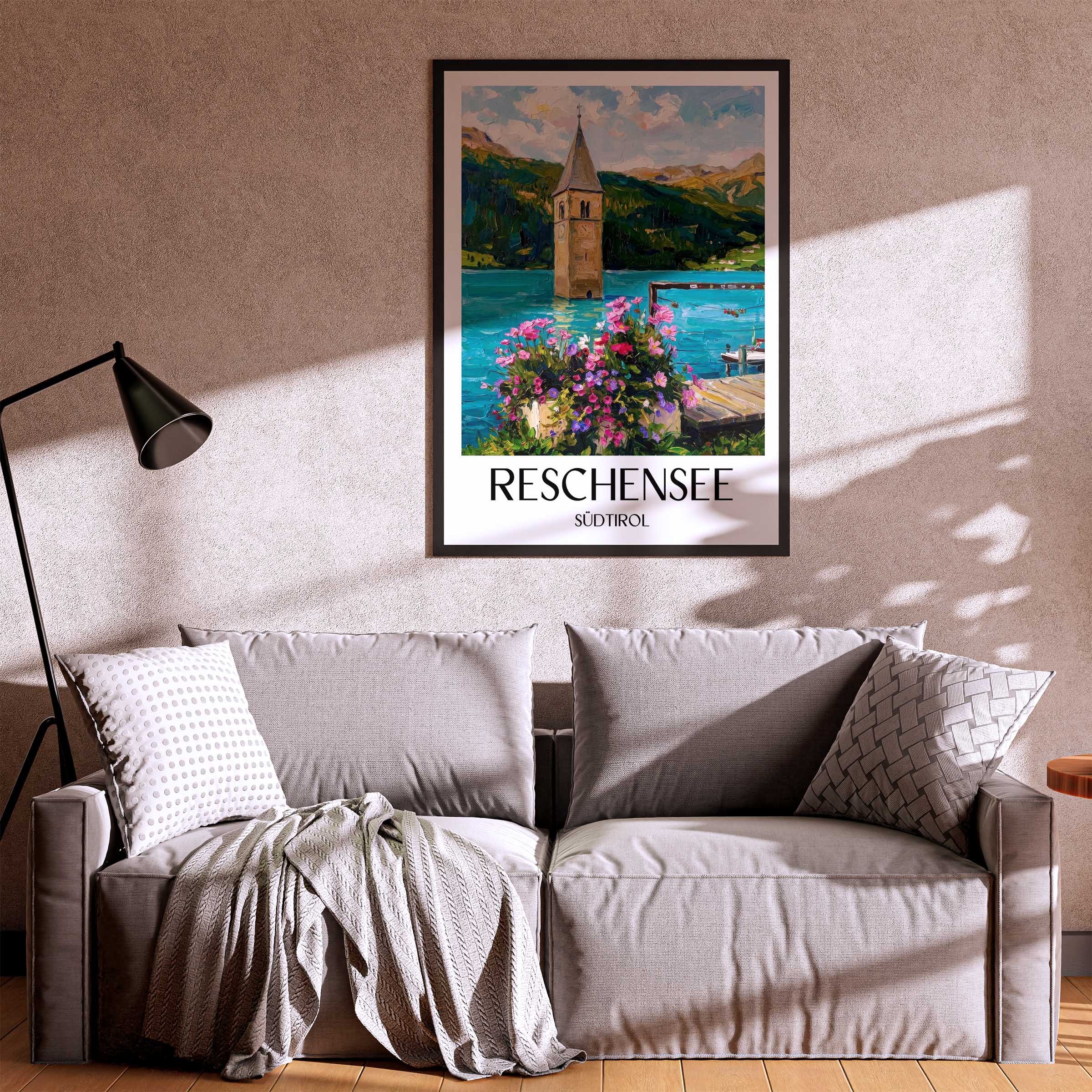 reschensee-südtirol-italien-poster-oil-painting-oelgemaelde