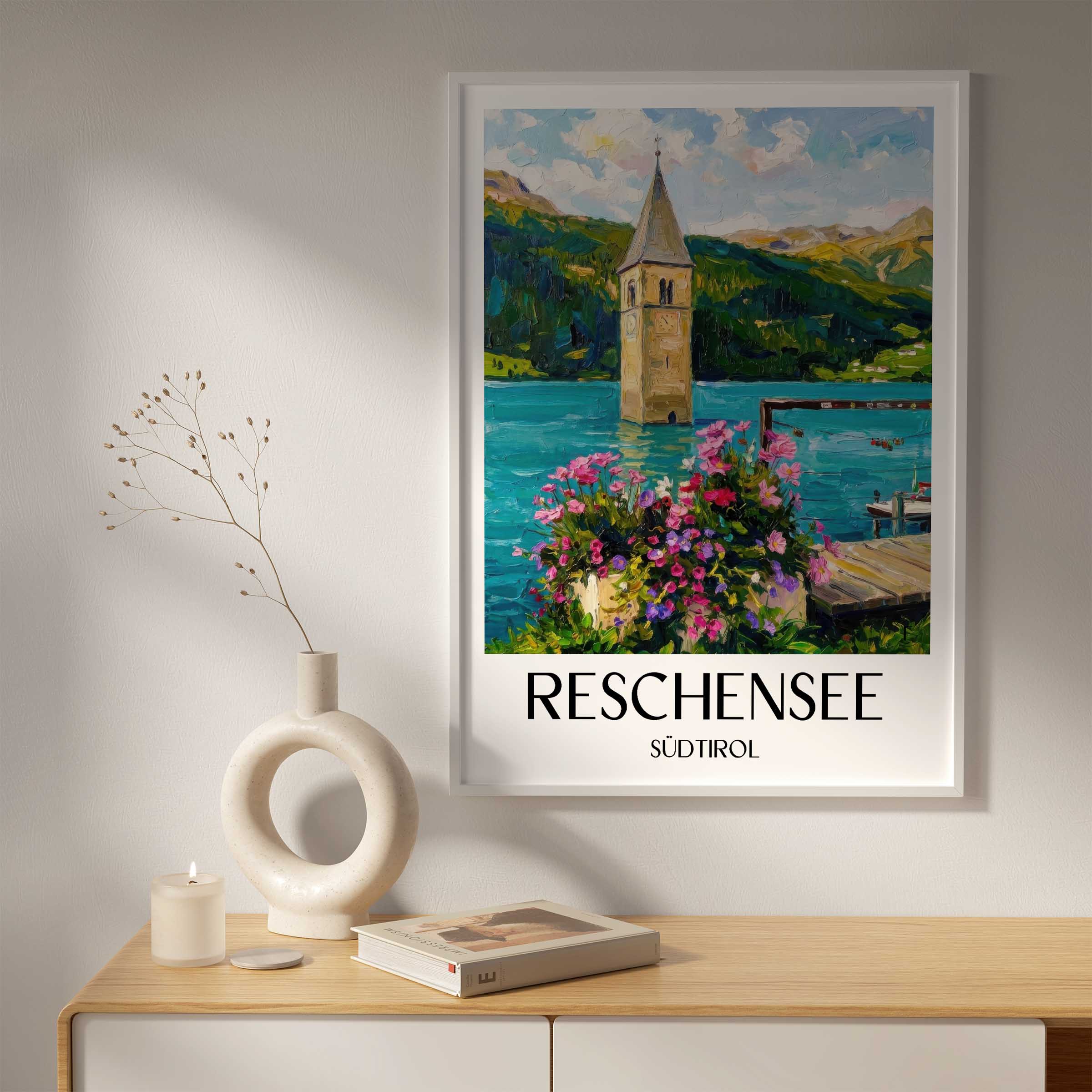 reschensee-südtirol-italien-poster-oil-painting-oelgemaelde