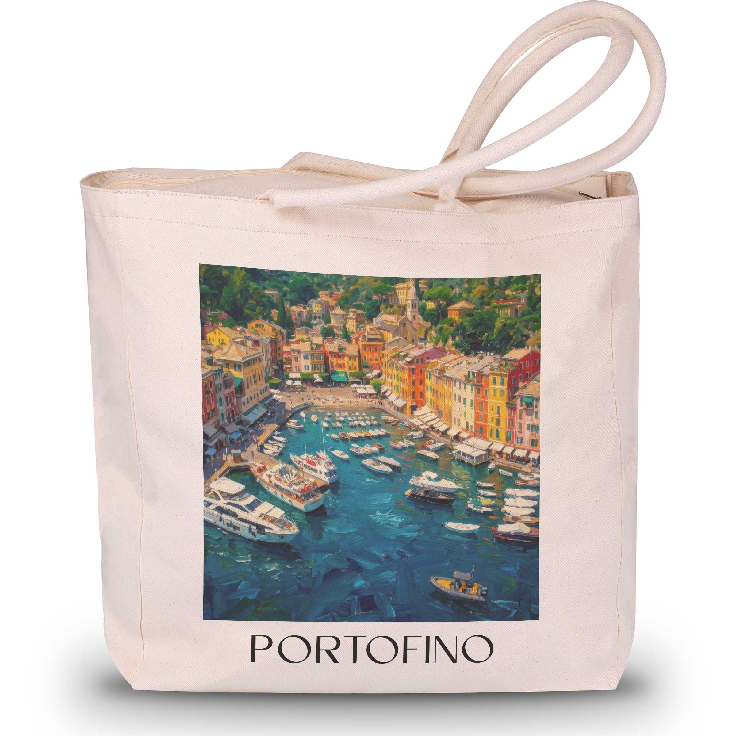 portofino-ligurien-italien-einkaufstasche-oil-painting-oelgemaelde