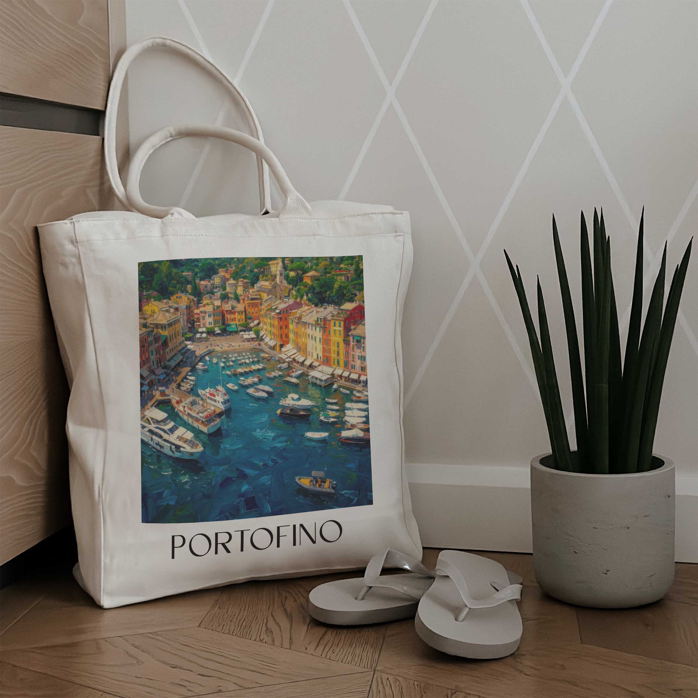 portofino-ligurien-italien-einkaufstasche-oil-painting-oelgemaelde
