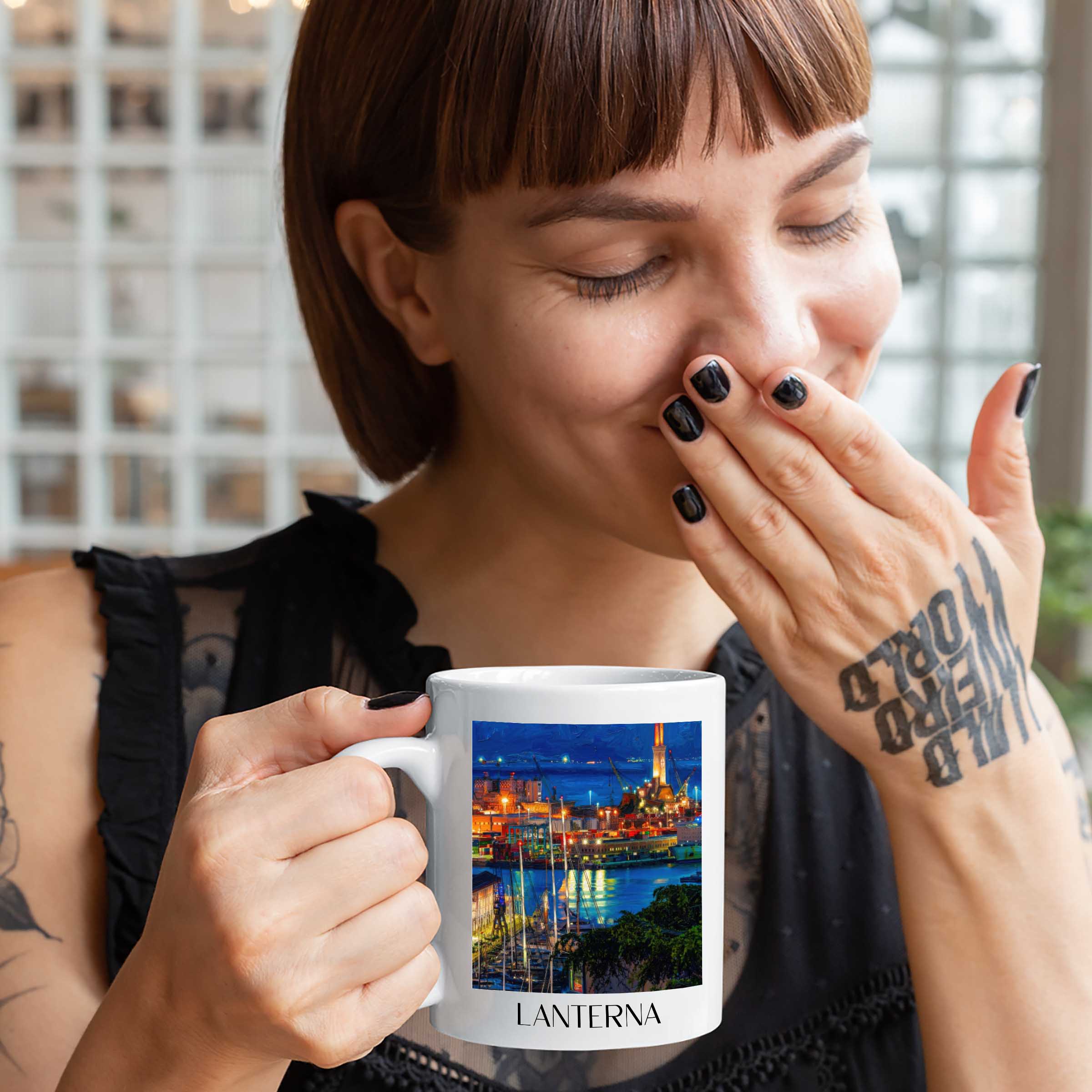 lanterna-genua-italien-kaffeebecher-oil-painting-oelgemaelde