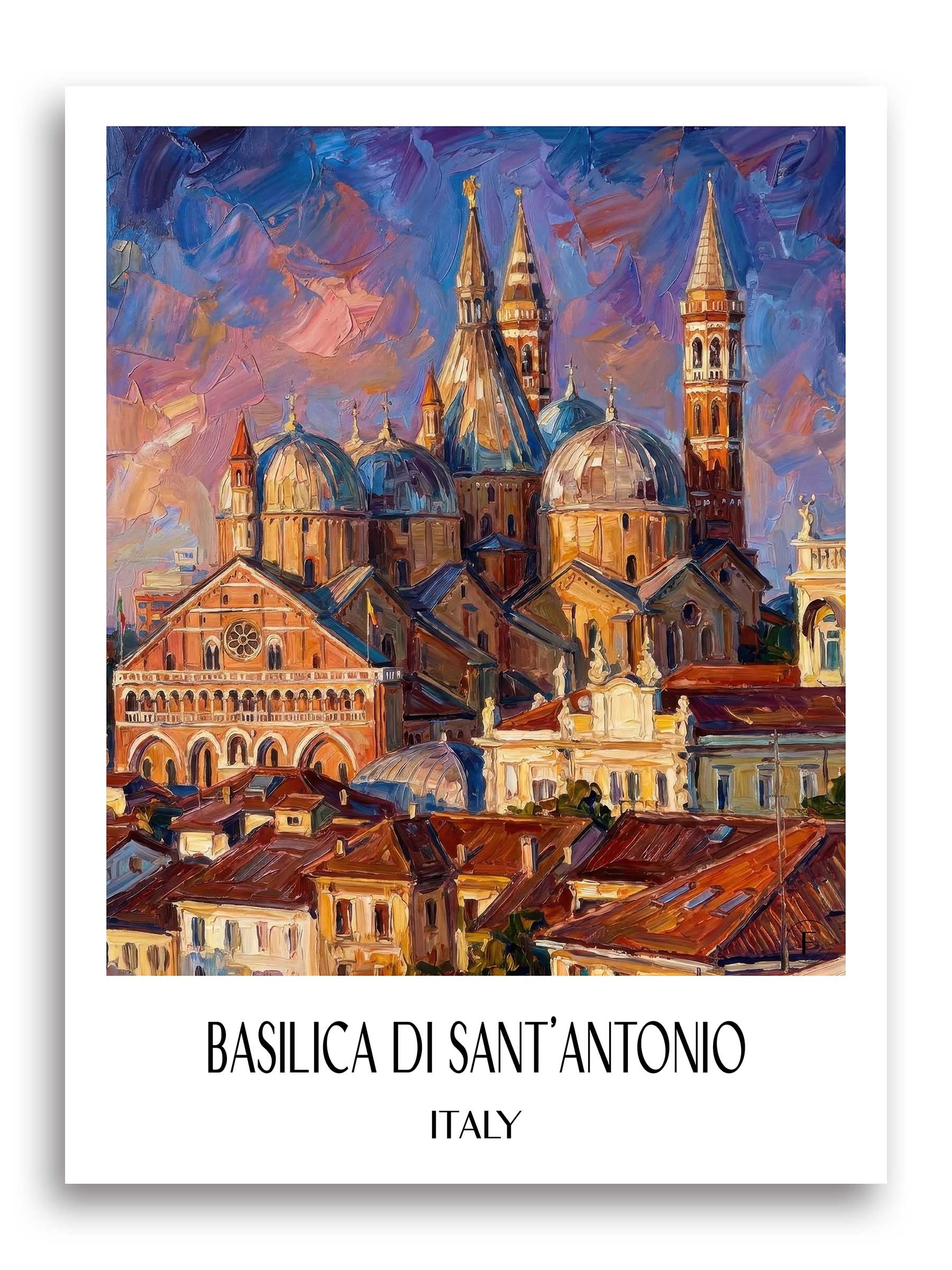 Basilica di Sant´Antonio Poster - Padua - Italien Kunstdruck - Ölgemälde von A4 bis A1