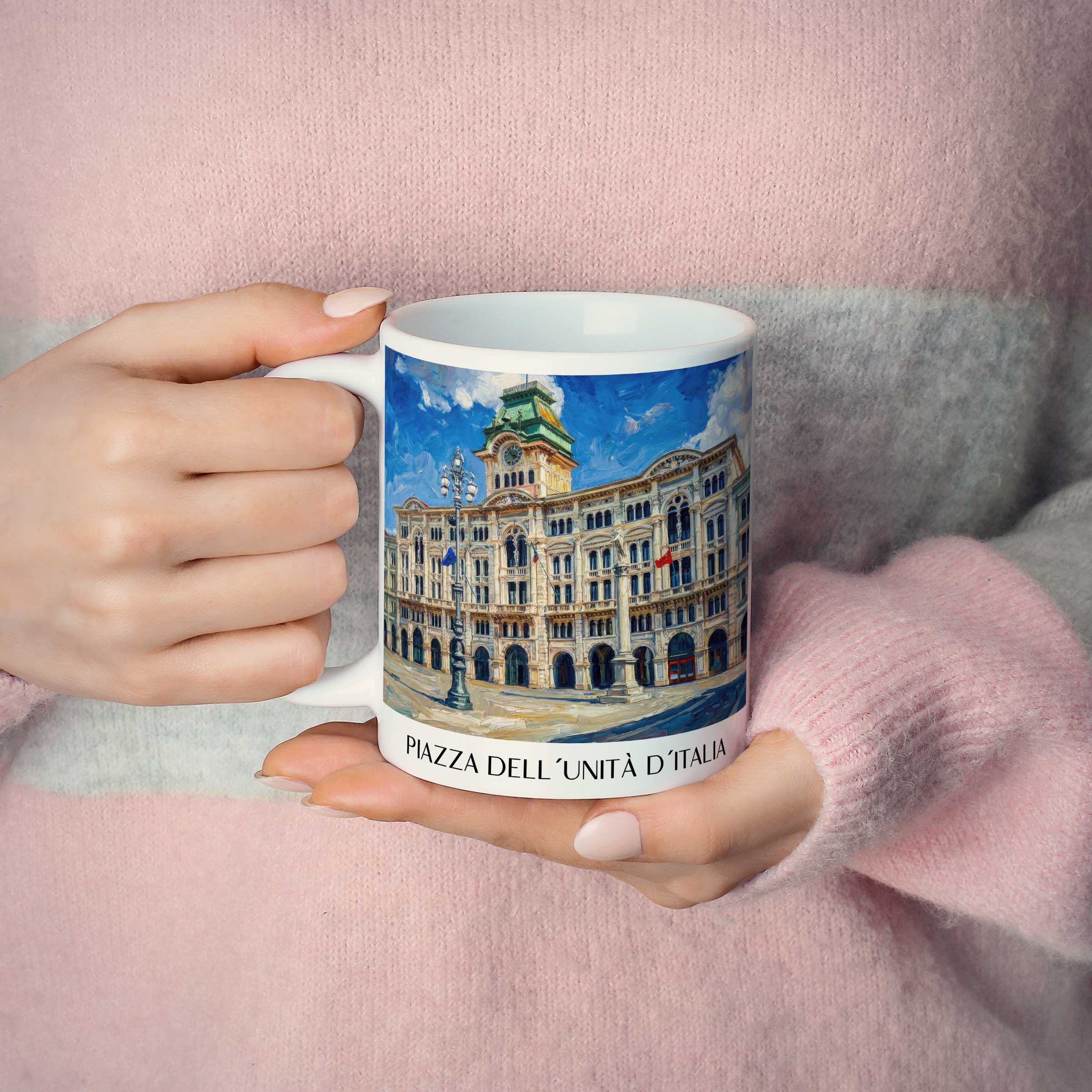 piazza-dell´unità-d´italia-triest-italien-kaffeebecher-oil-painting-oelgemaelde
