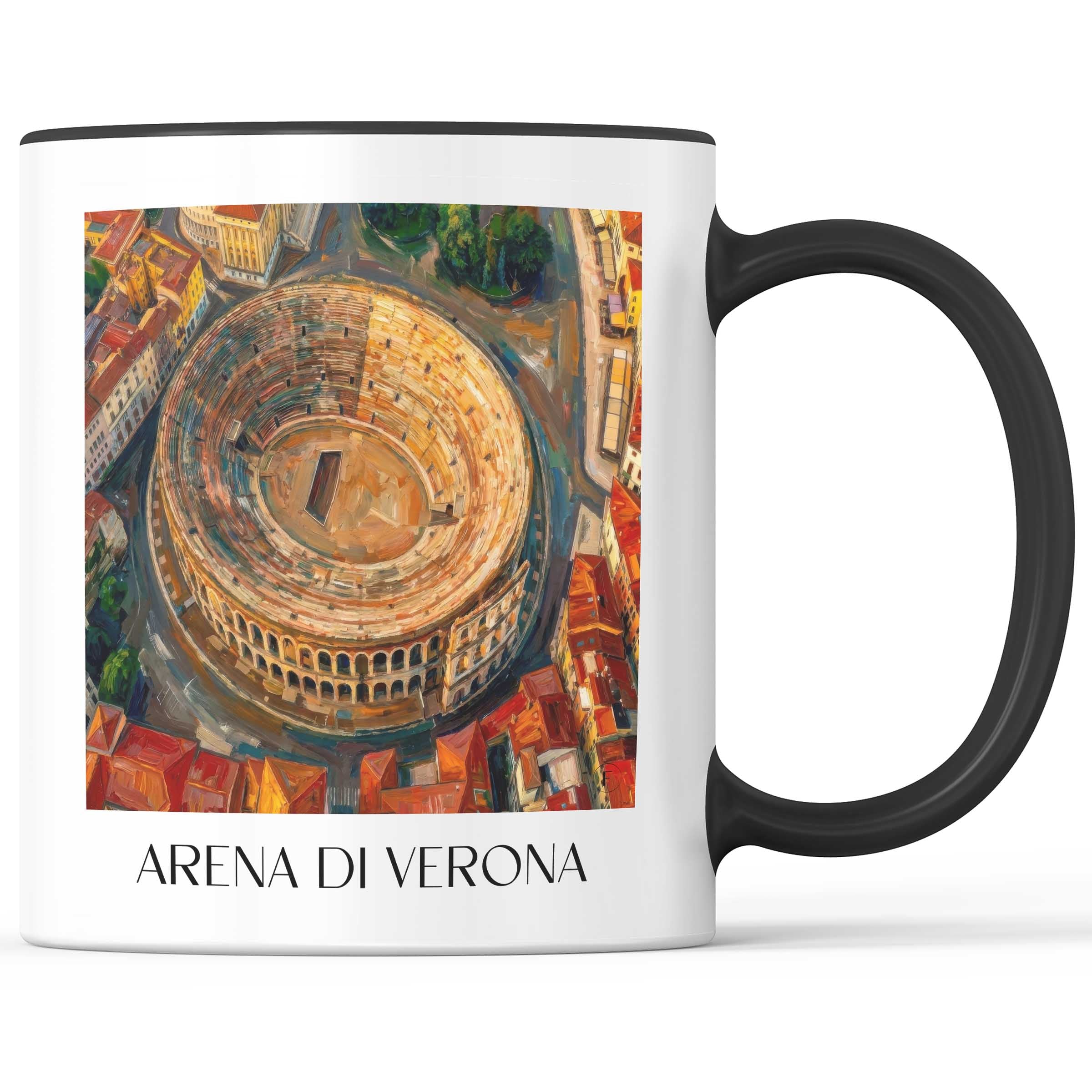 Arena di Verona Kaffeebecher - Italien - Italien Becher - Kaffeetasse im Ölgemälde Stil