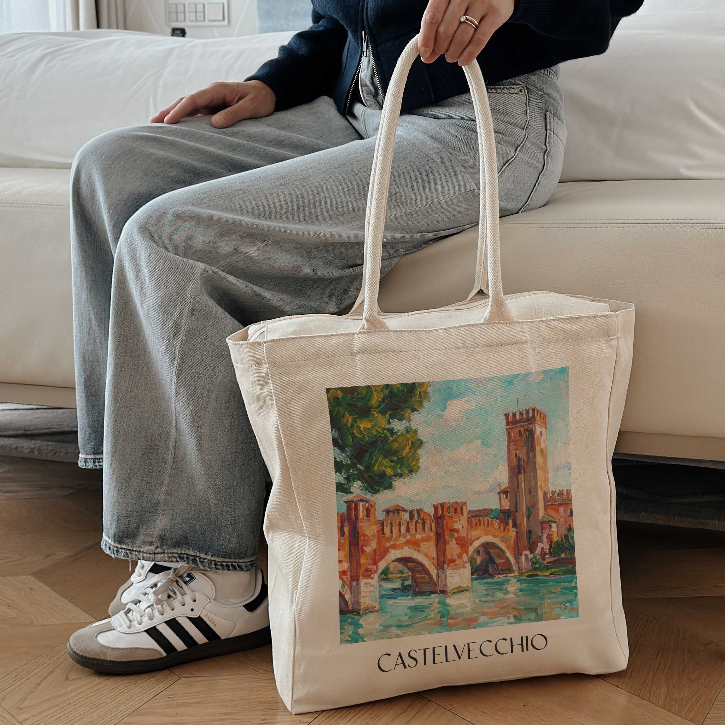 castelvecchio-verona-italien-einkaufstasche-oil-painting-oelgemaelde