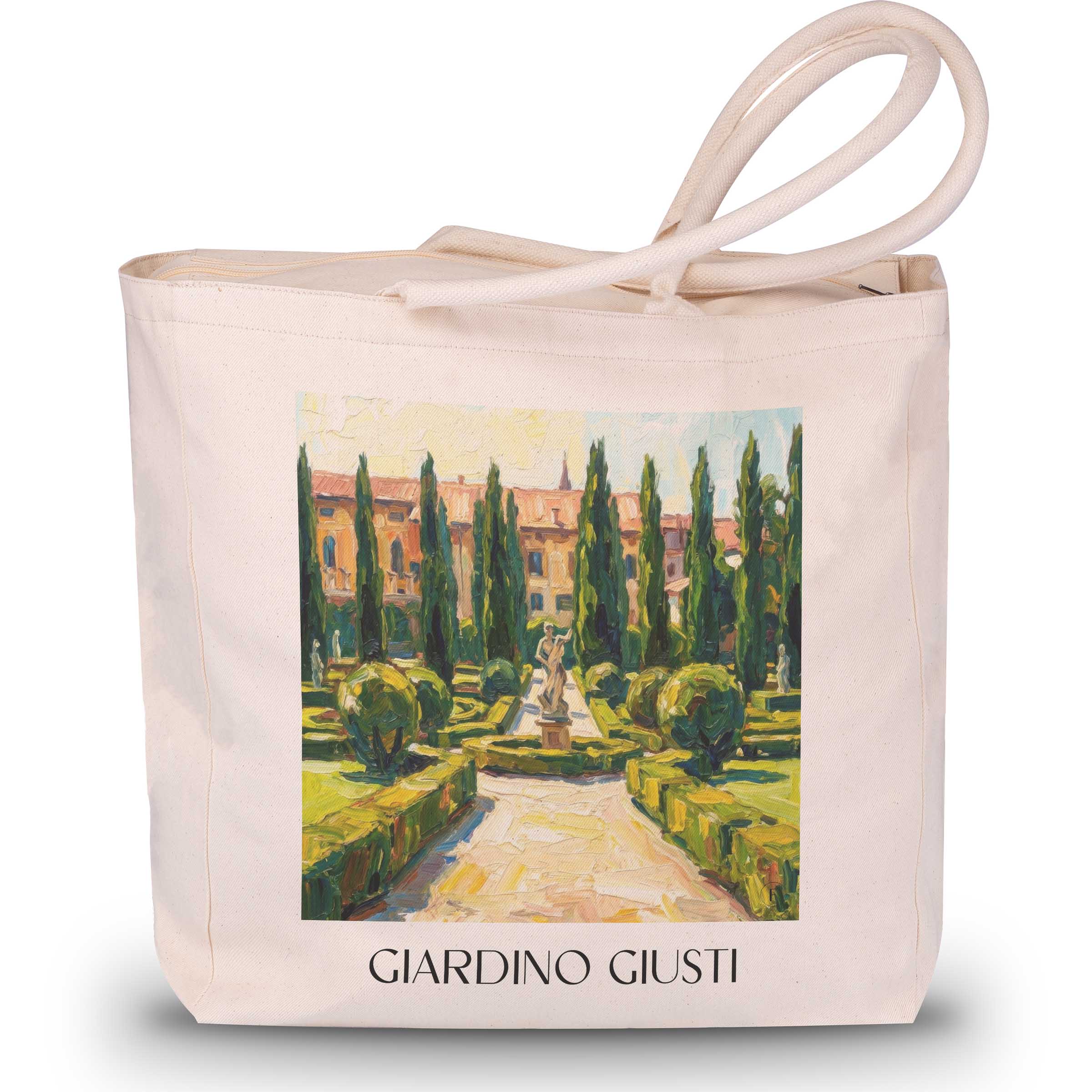 giardino-giusti-verona-italien-einkaufstasche-oil-painting-oelgemaelde