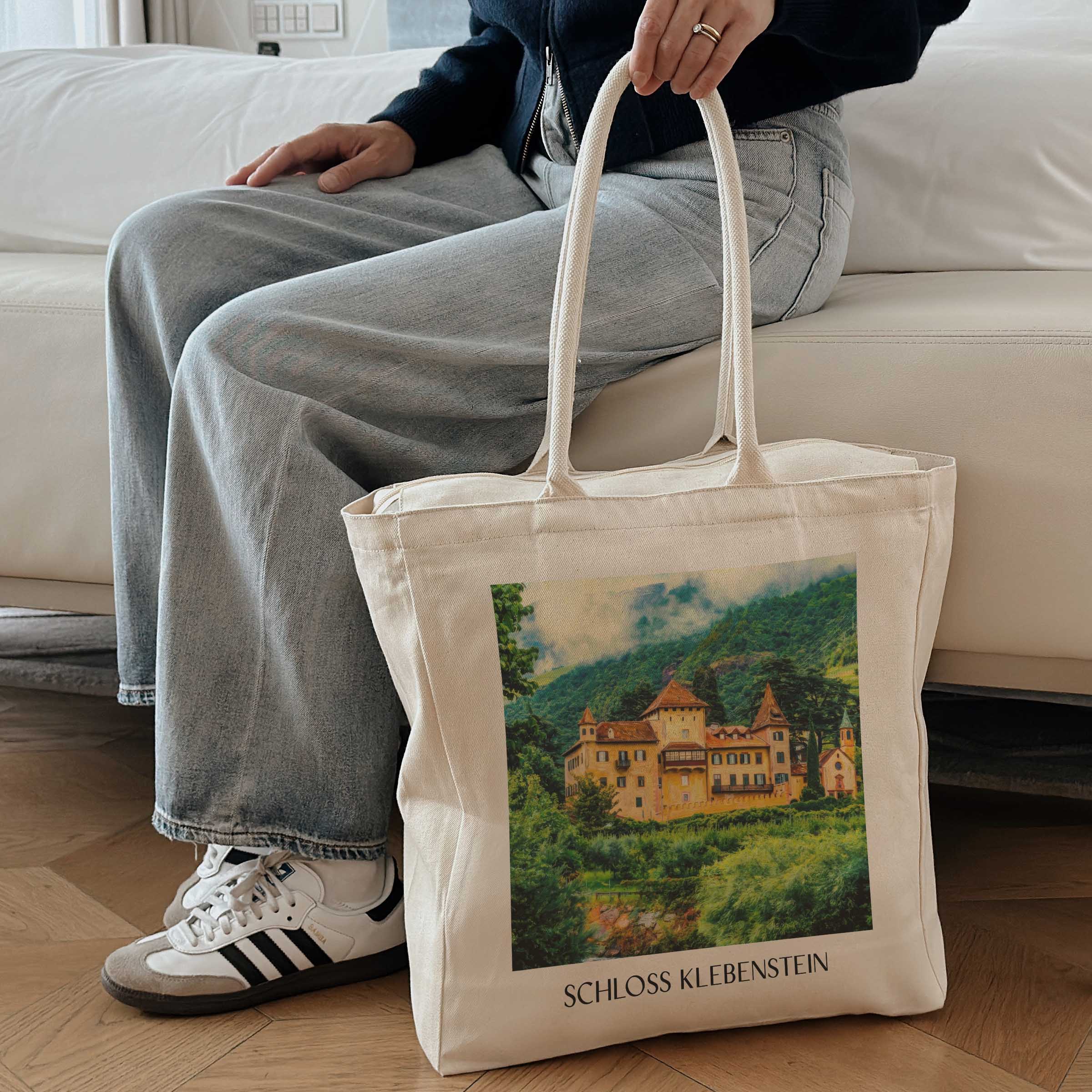 schloss-klebenstein-bozen-italien-einkaufstasche-oil-painting-oelgemaelde