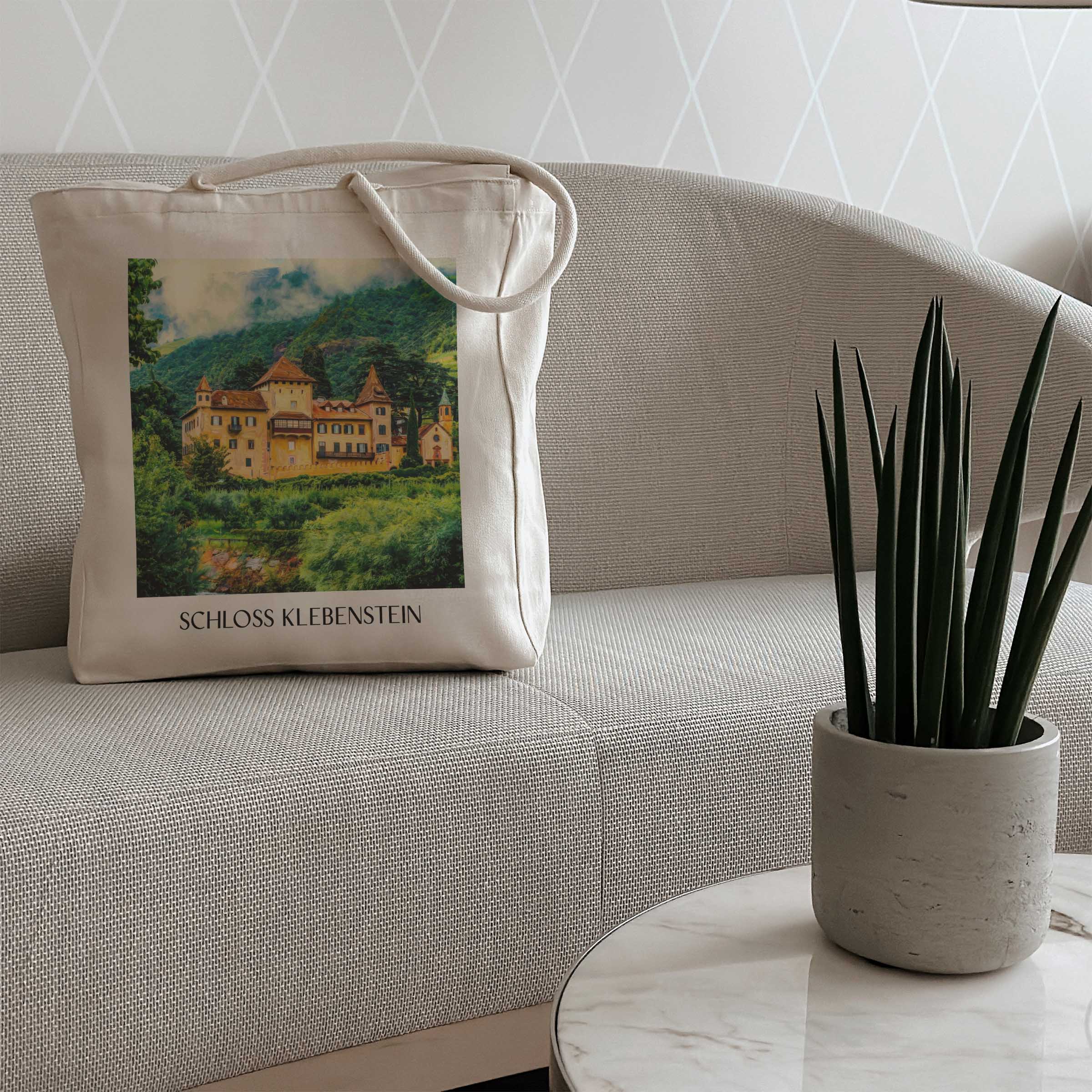 schloss-klebenstein-bozen-italien-einkaufstasche-oil-painting-oelgemaelde