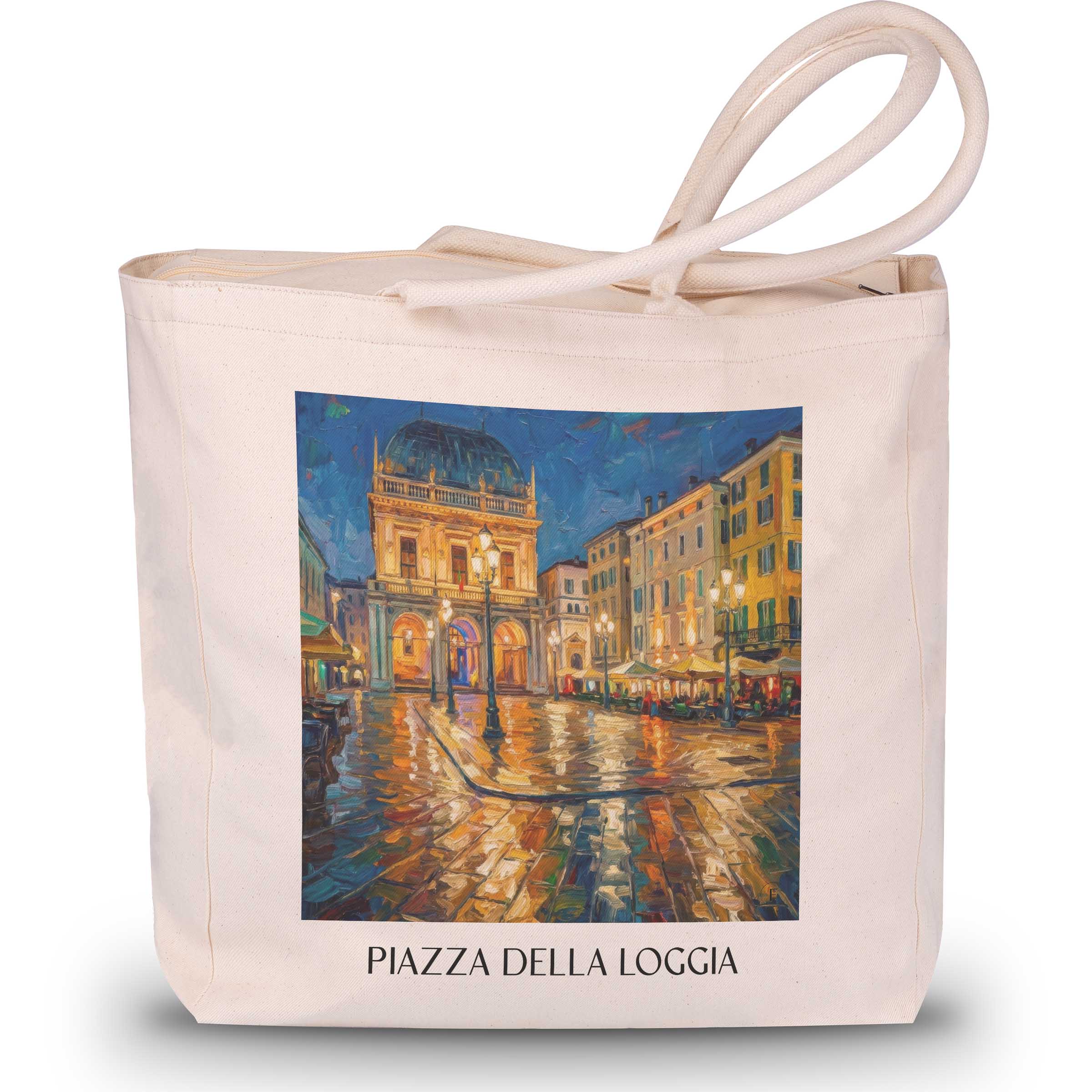piazza-della-loggia-brescia-italien-einkaufstasche-oil-painting-oelgemaelde