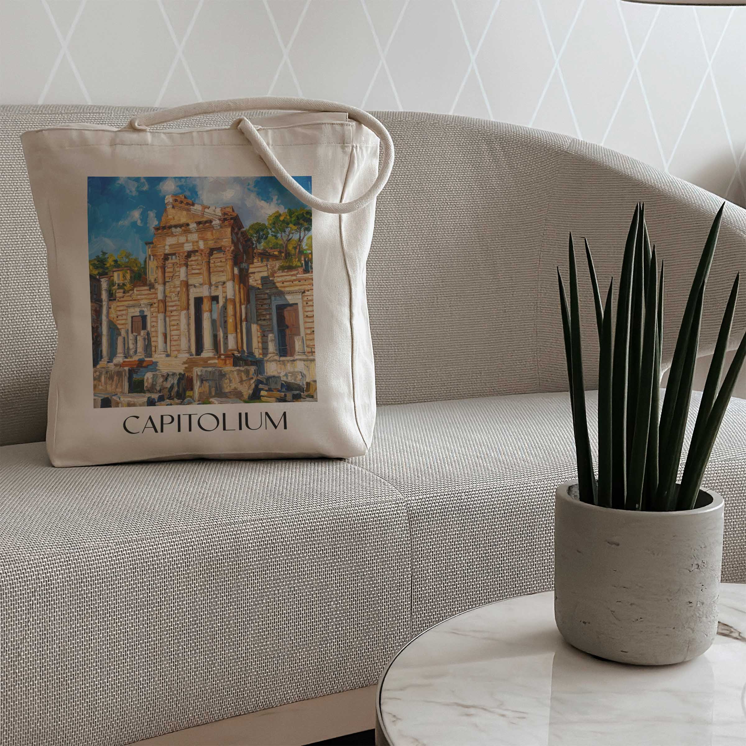 capitolium-brescia-italien-einkaufstasche-oil-painting-oelgemaelde