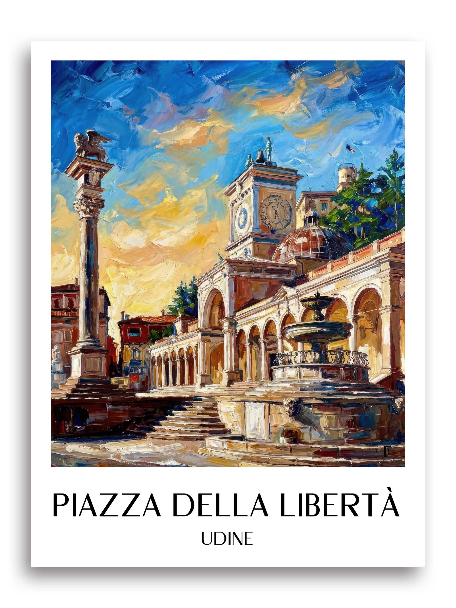 piazza-della-libertà-udine-italien-poster-oil-painting-oelgemaelde