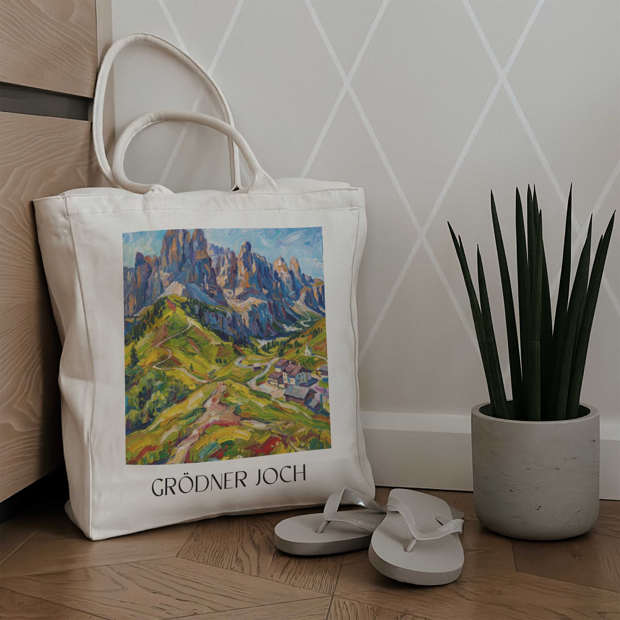 grödner-joch-dolomiten-italien-einkaufstasche-oil-painting-oelgemaelde